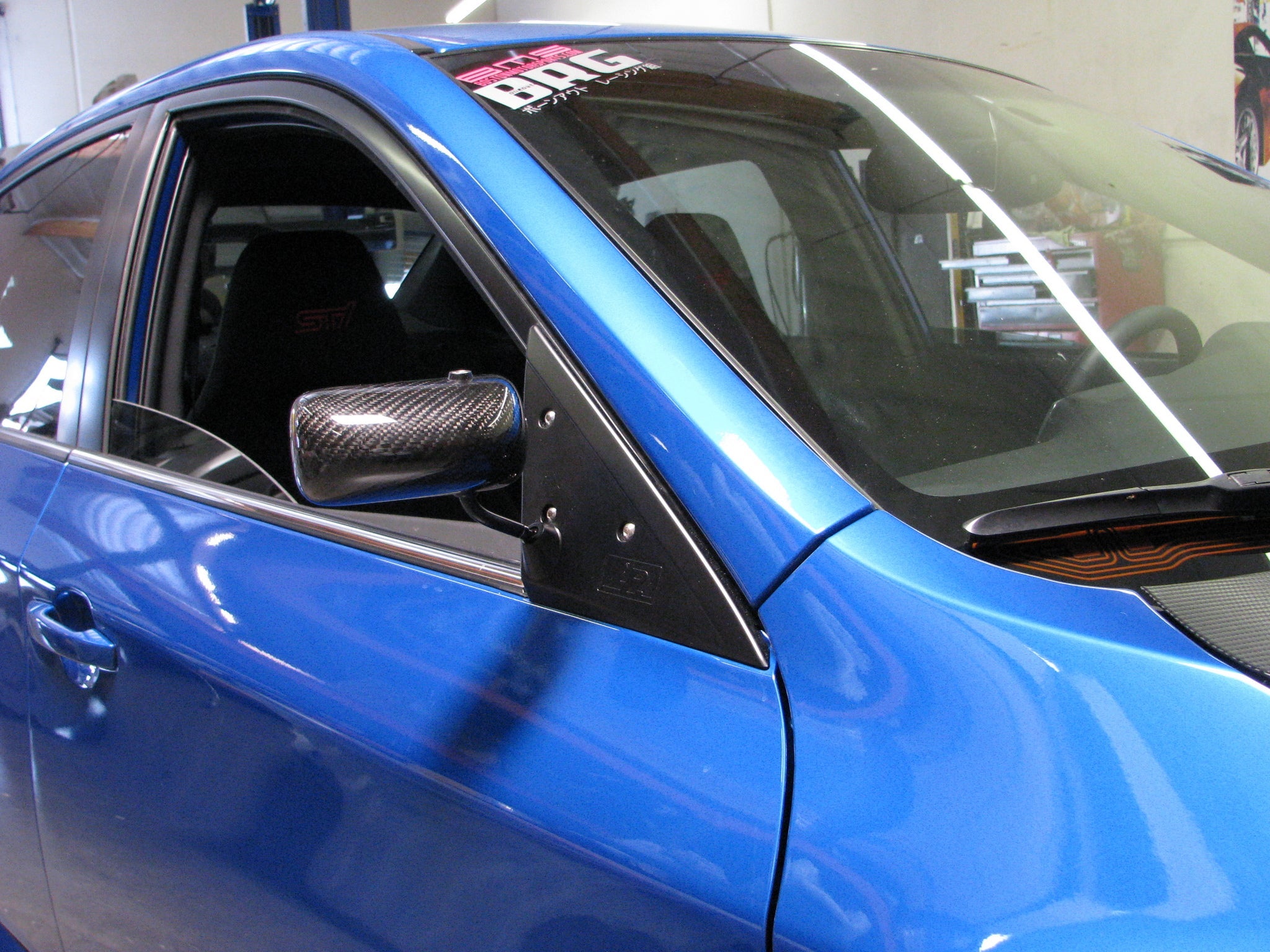 Carbon Fiber Subaru Impreza WRX/ STI Formula GT3 Carbon Fiber Mirror/Black 2008-2014-Formula GT3 Mirrors-Grocery Getter Performance