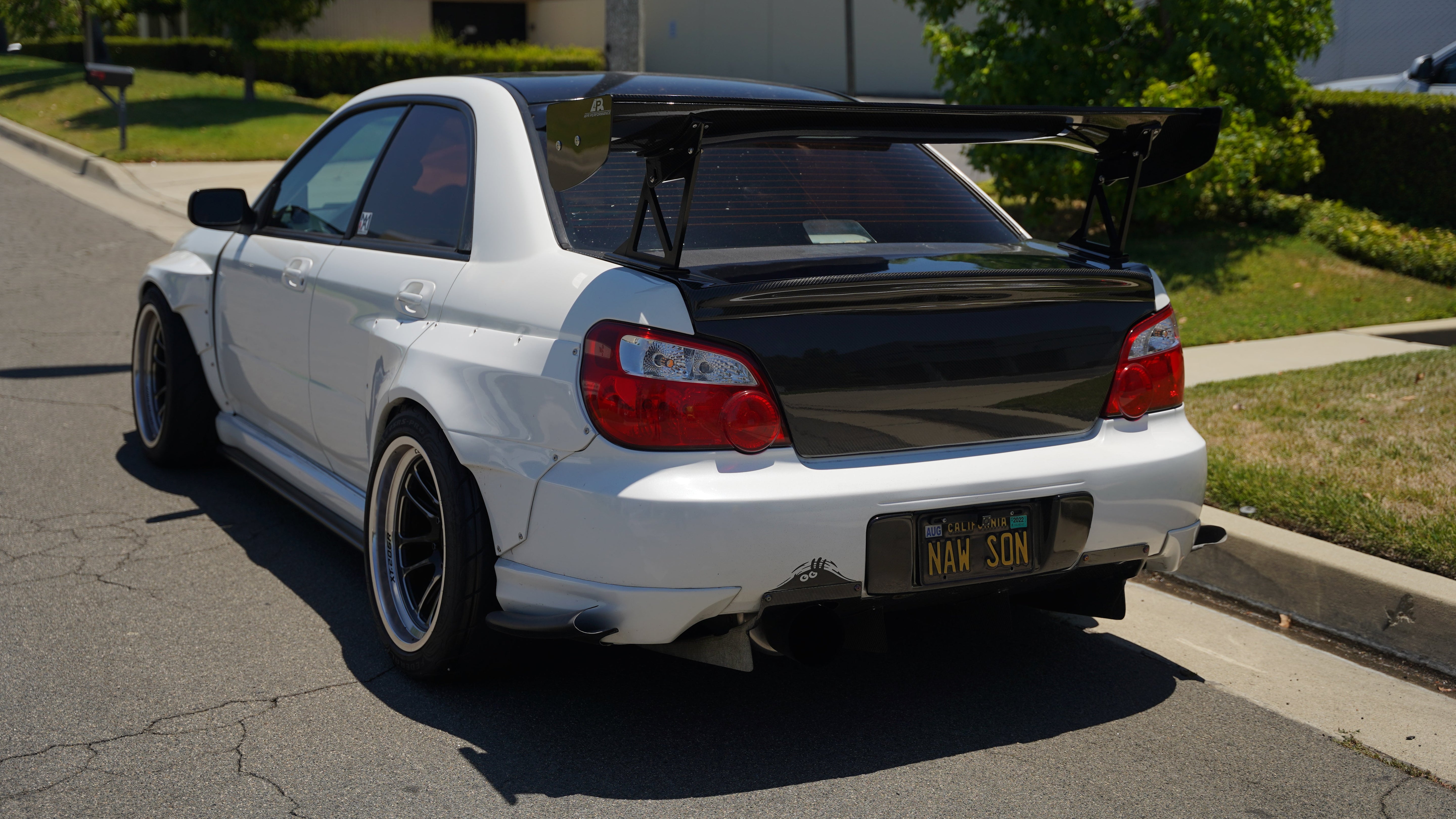 Carbon Fiber Subaru Impreza WRX/ STI License Plate Frame 2004-2007-License plate backing-Grocery Getter Performance