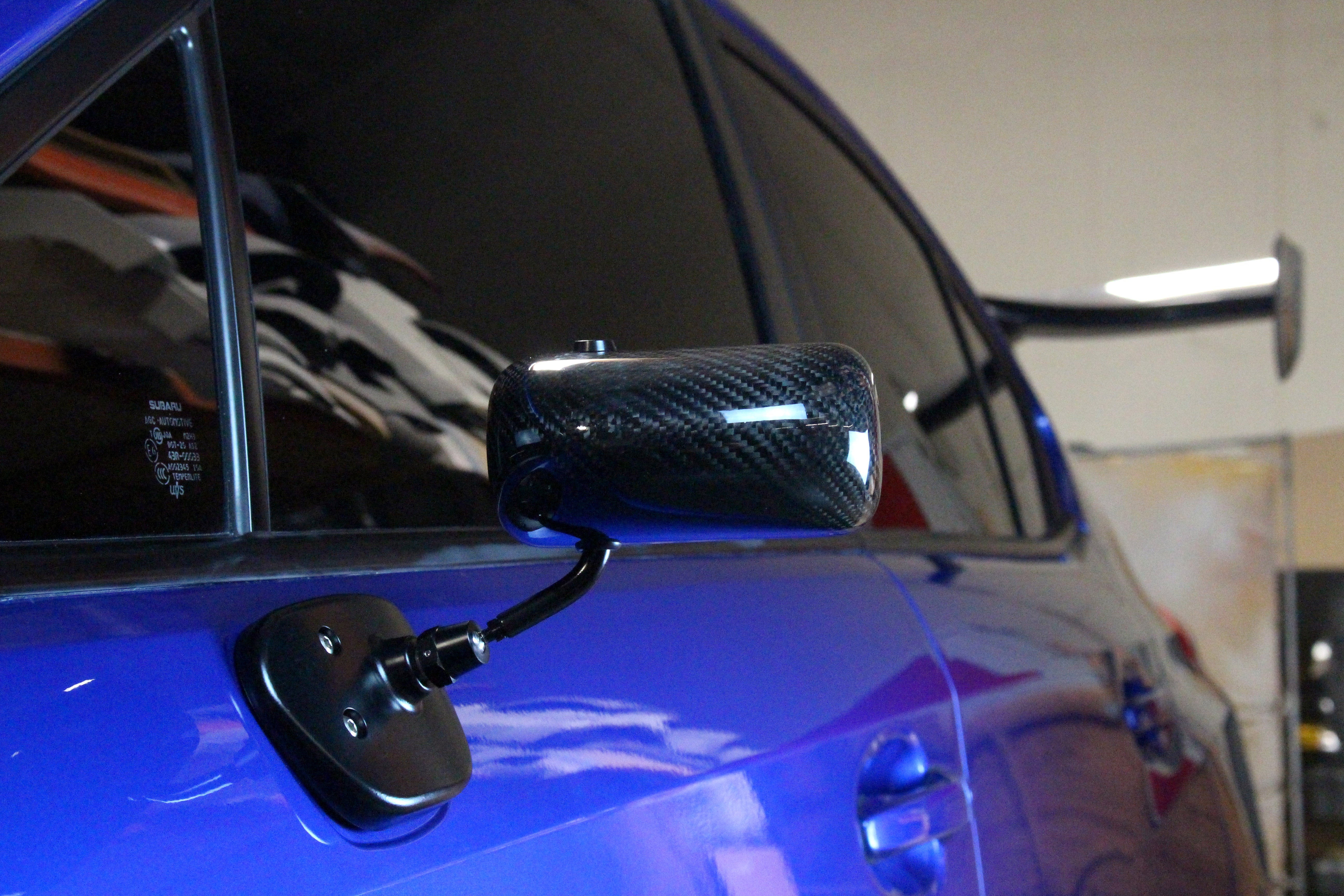 Carbon Fiber Subaru WRX Formula GT3 Carbon Fiber Mirror/Black 2015-2021-Formula GT3 Mirrors-Grocery Getter Performance