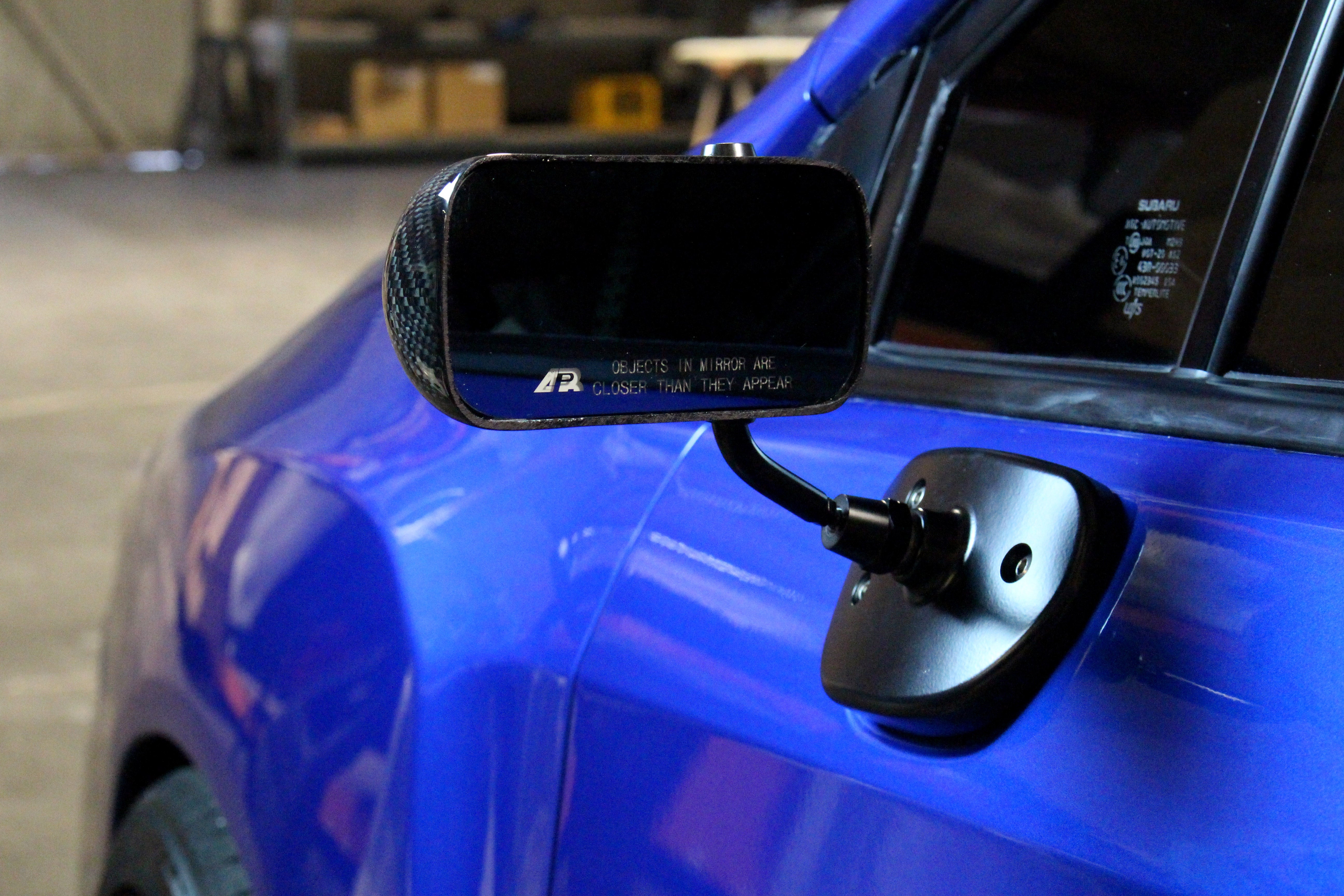 Carbon Fiber Subaru WRX Formula GT3 Carbon Fiber Mirror/Black 2015-2021-Formula GT3 Mirrors-Grocery Getter Performance