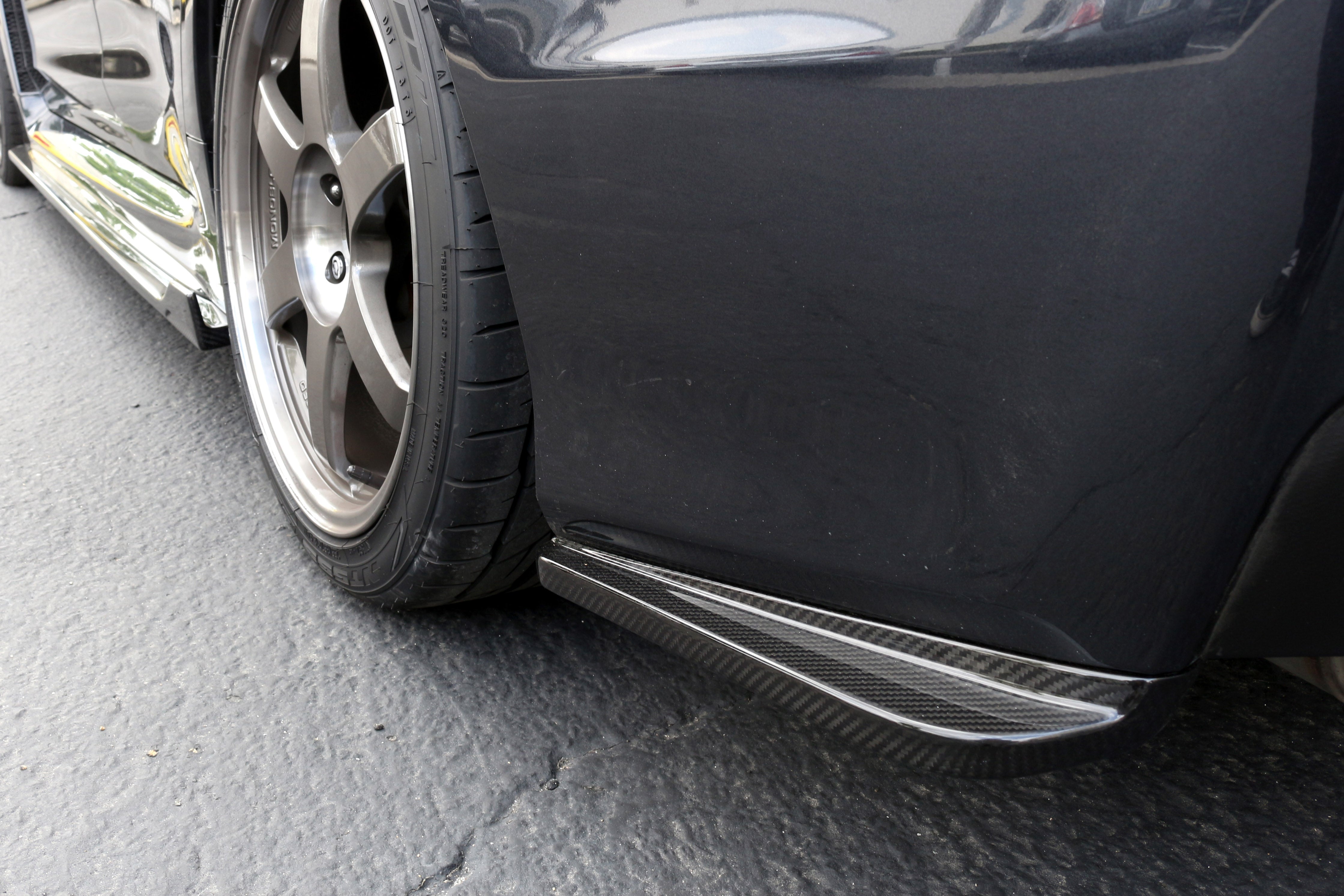 Carbon Fiber Subaru WRX /STI Rear Bumper Skirts 2015-21-Side Rocker Extensions-Grocery Getter Performance