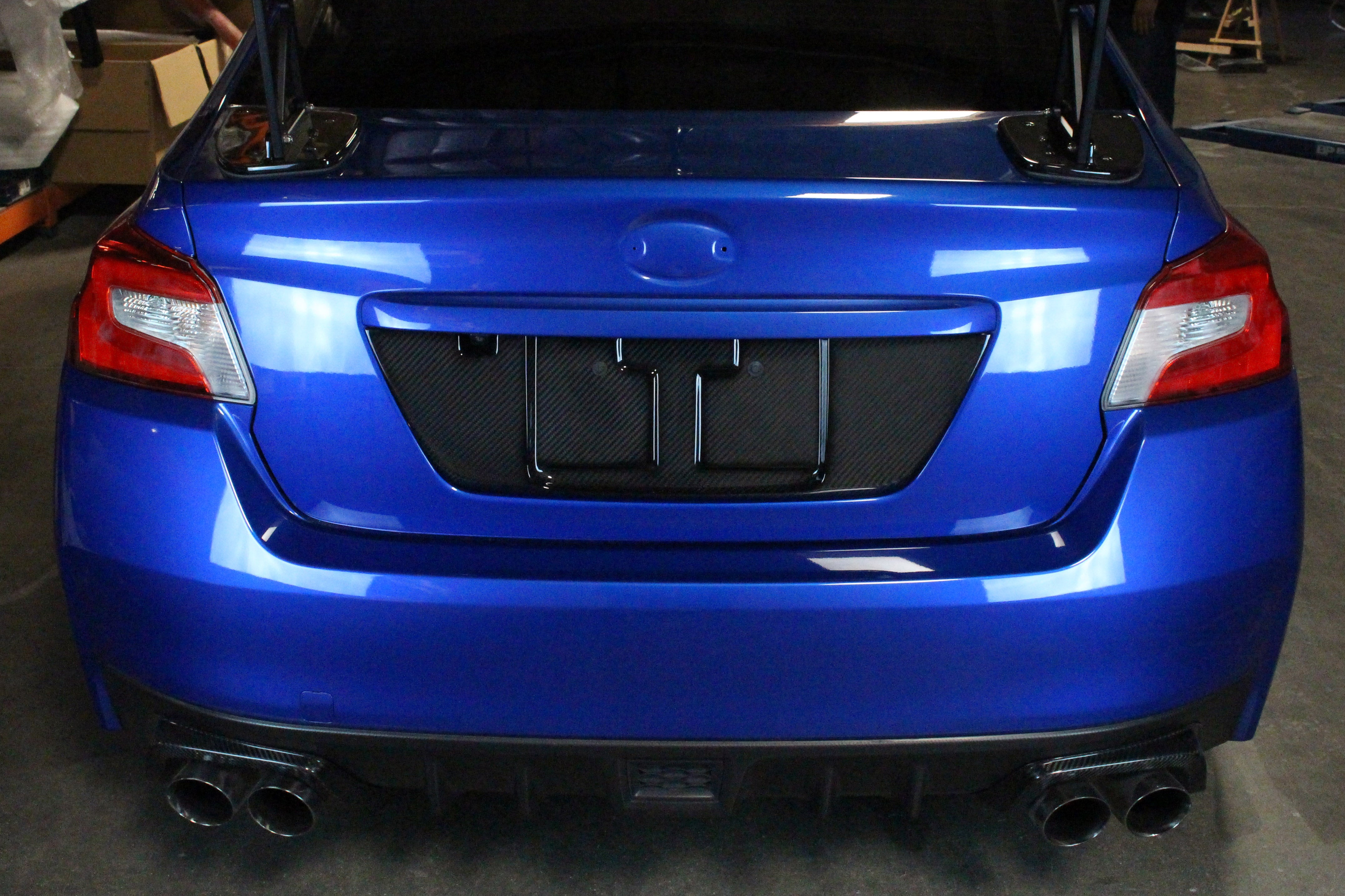 Carbon Fiber Subaru WRX/ STI Sedan License Plate Frame 2015-2021-License plate backing-Grocery Getter Performance