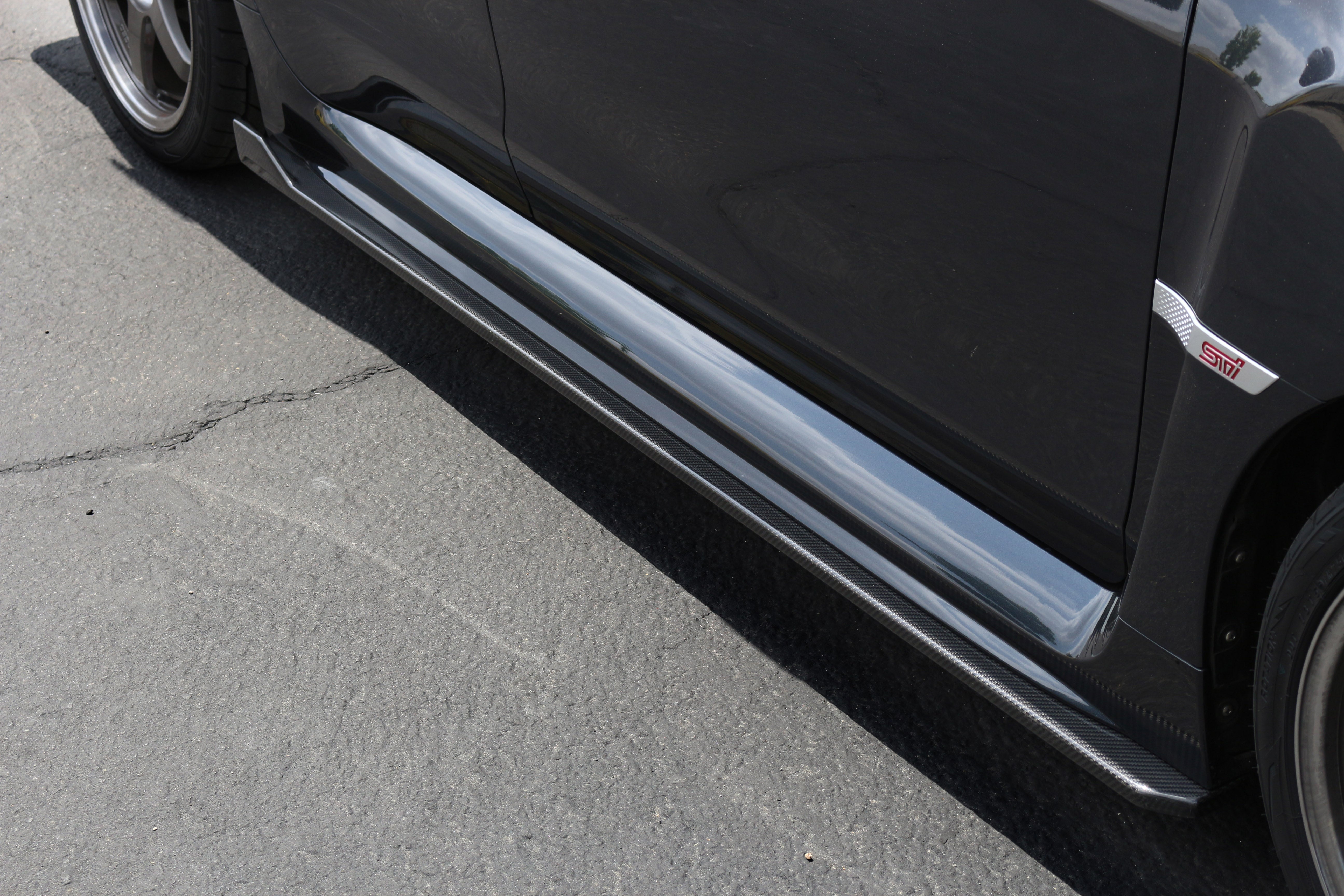Carbon Fiber Subaru WRX/ STI Side Rocker Extensions 2015-2021-Side Rocker Extensions-Grocery Getter Performance