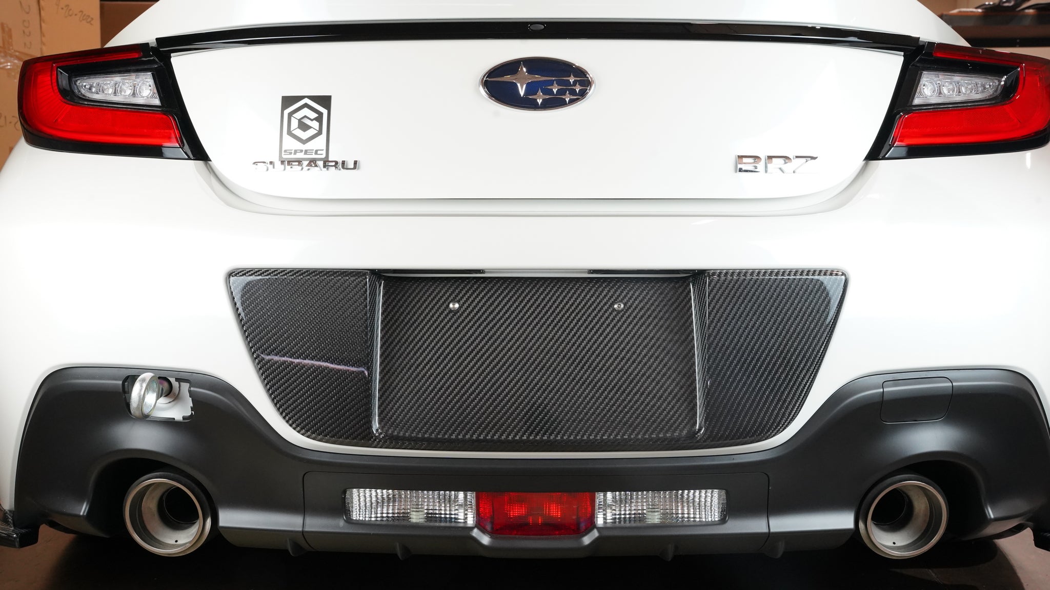 Carbon Fiber Toyota GR86/ Subaru BRZ License Plate Frame 2022+-License plate backing-Grocery Getter Performance