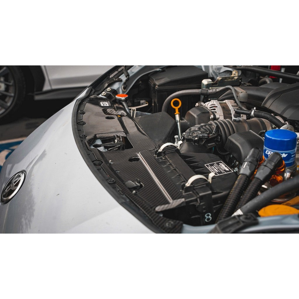 Carbon Fiber Toyota GR86 / Subaru BRZ Radiator Cooling Plate 2022+-Cooling Plate-Grocery Getter Performance