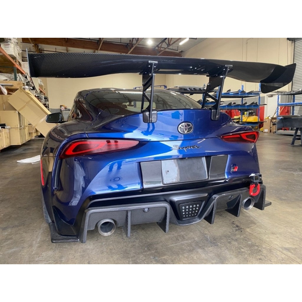 Carbon Fiber Toyota Supra A90 License Plate Backing 2020-2023-License plate backing-Grocery Getter Performance