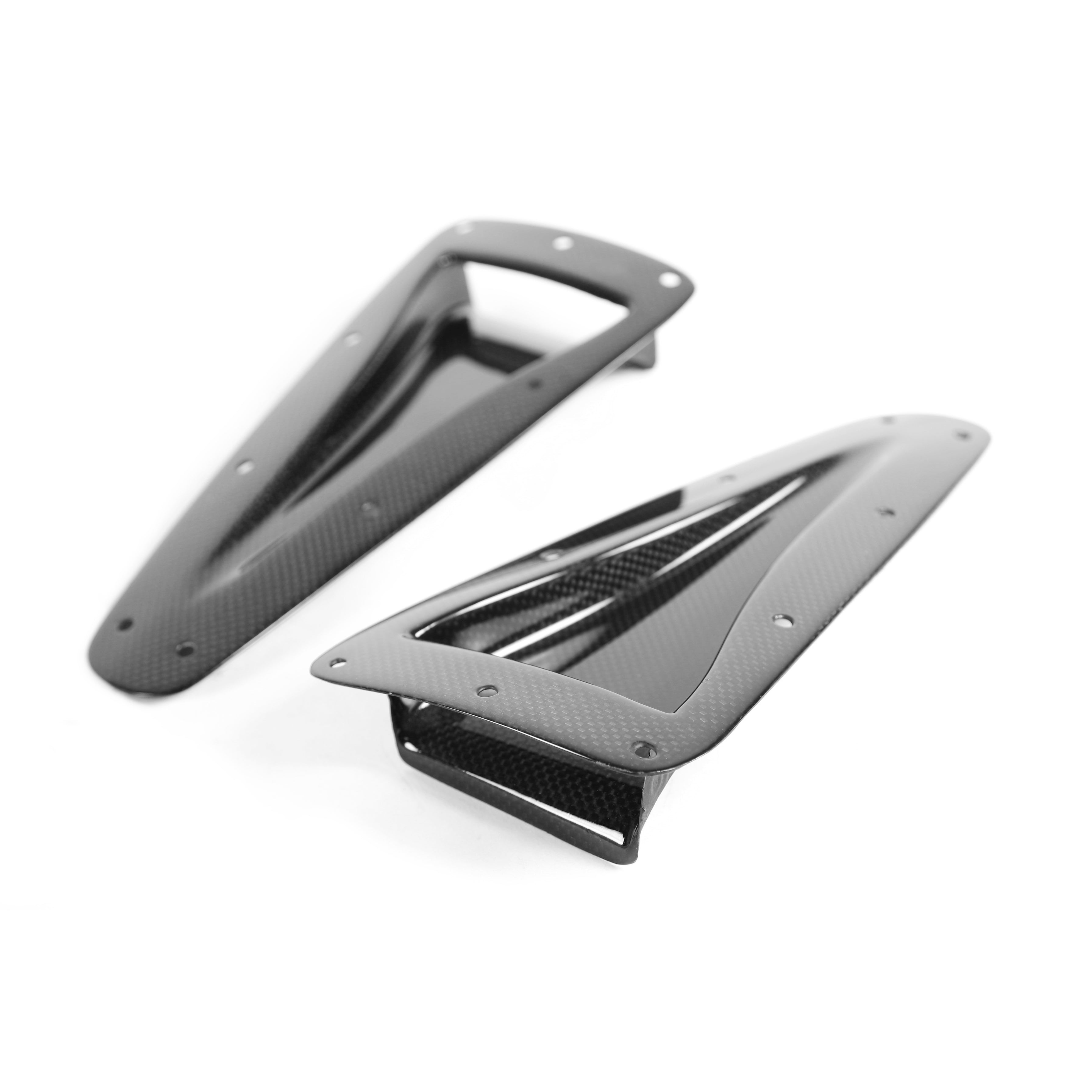Carbon Fiber Universal Fitment Curved NACA Ducts-Air ducts-Grocery Getter Performance