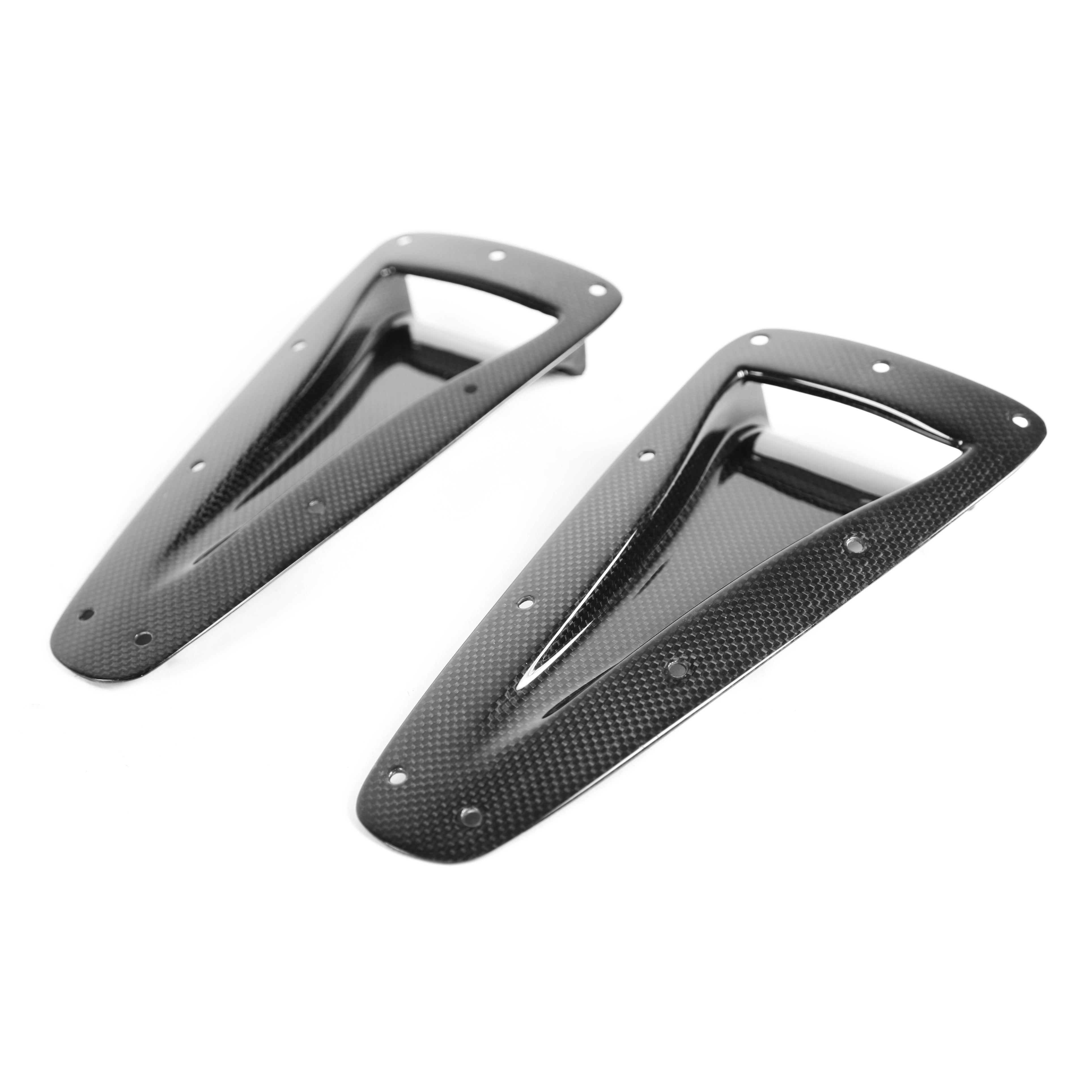 Carbon Fiber Universal Fitment Curved NACA Ducts-Air ducts-Grocery Getter Performance