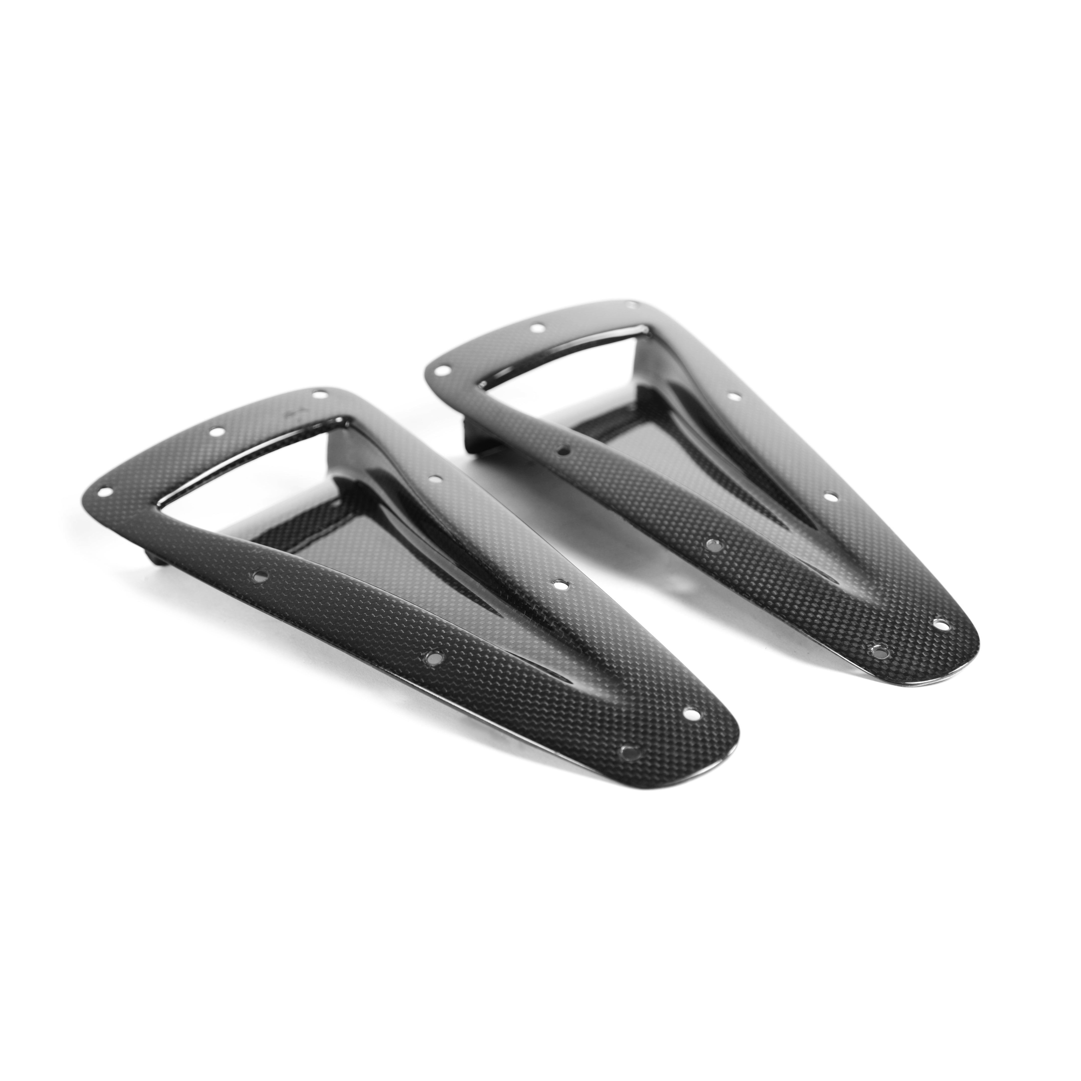 Carbon Fiber Universal Fitment Curved NACA Ducts-Air ducts-Grocery Getter Performance