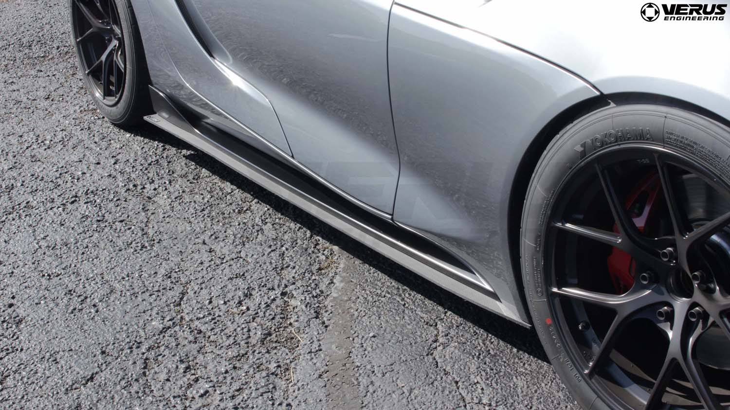 Carbon Polyweave Side Splitter Kit - Mk5 Toyota Supra