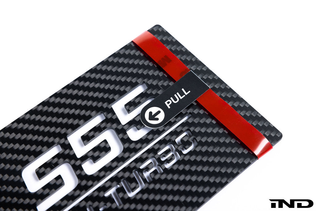 Carbonex F8X (S55) Carbon Charge Cooler Cover - Engraved-Exterior-Grocery Getter Performance