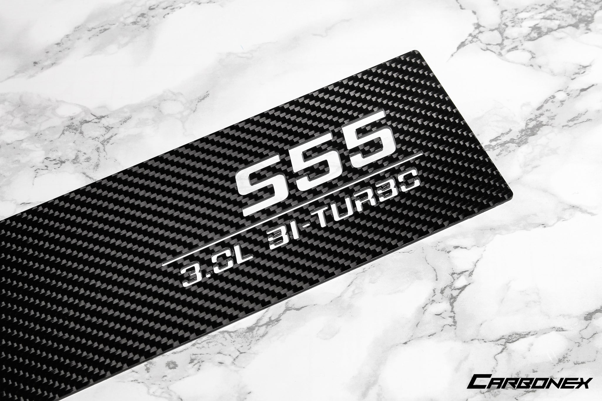 Carbonex F8X (S55) Carbon Charge Cooler Cover - Engraved-Exterior-Grocery Getter Performance