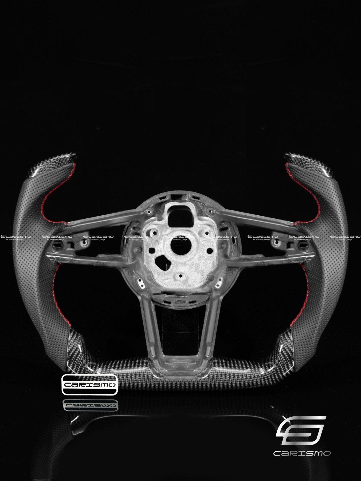 Carismo Steering Wheel For Audi R8 (Gen 2) - F1 Competition - Gloss Carbon - Perforated Leather