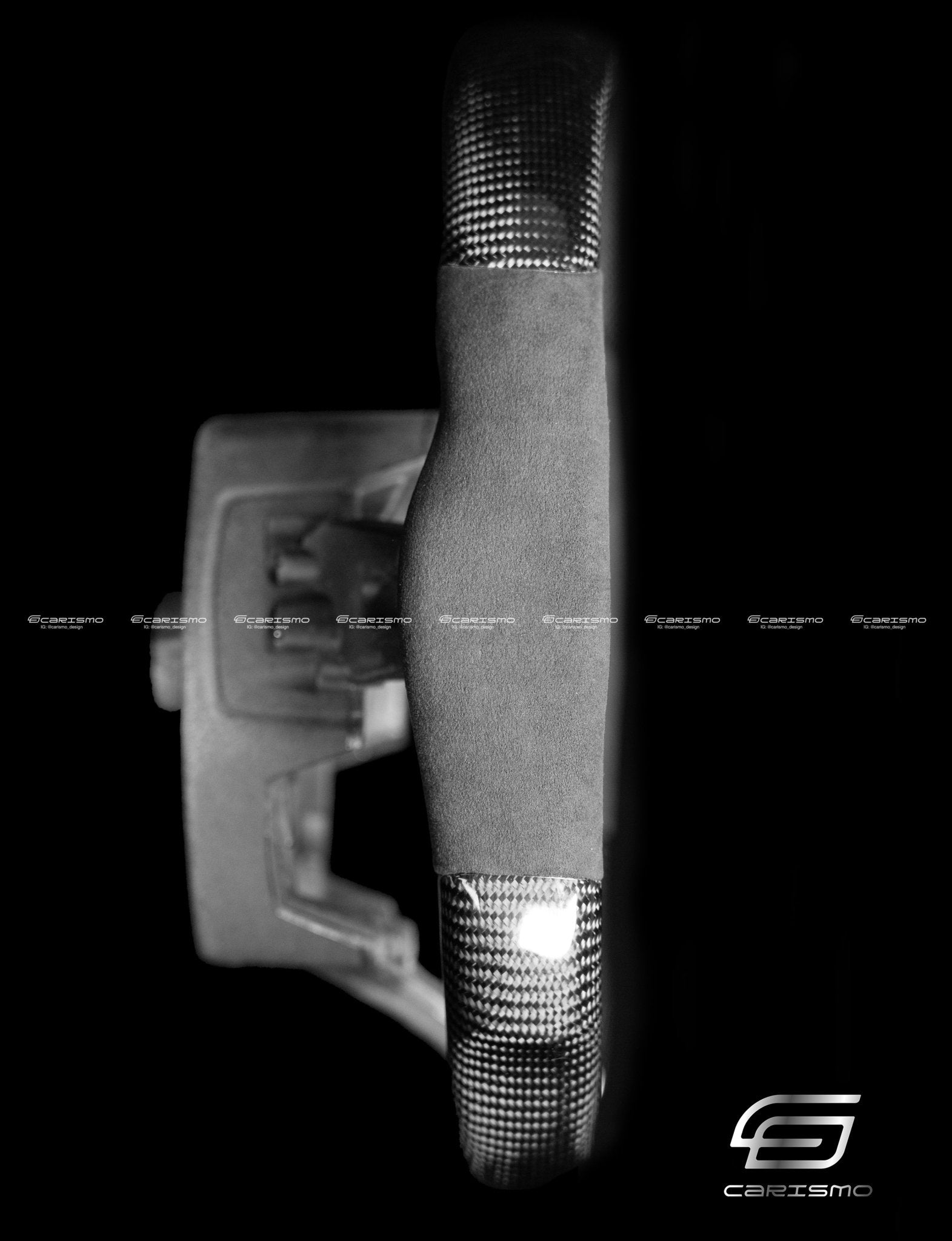 Carismo Steering Wheel For Audi R8 (Gen 2) - Sequential RPM LED - Gloss Carbon - Alcantara