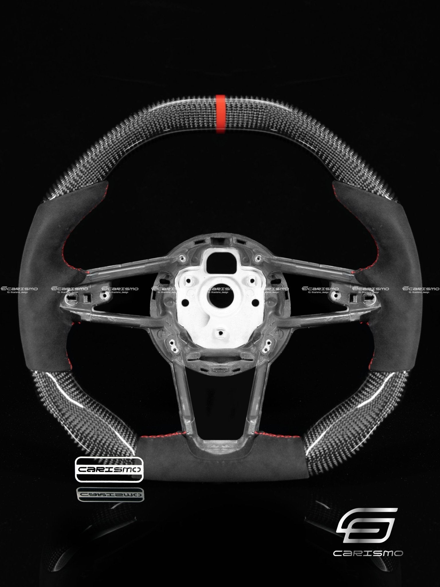 Carismo Steering Wheel For Audi R8 (Gen 2) - Signature - Gloss Carbon - Perforated Leather