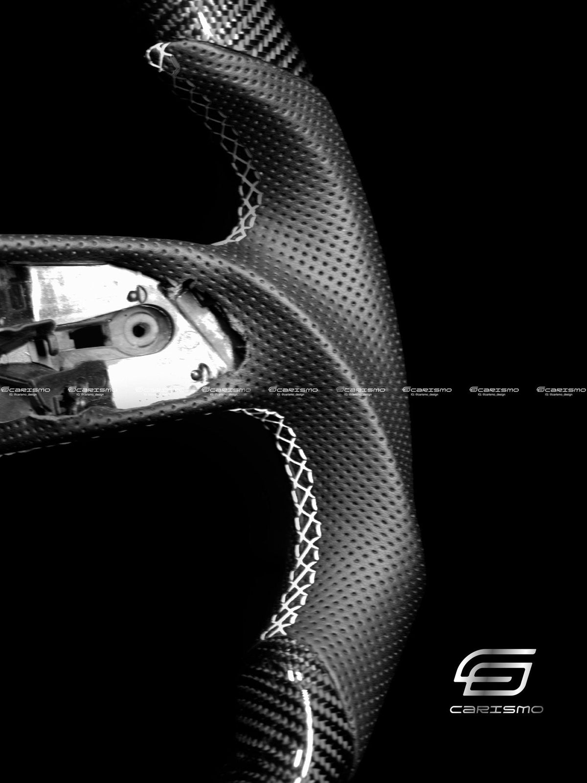 Carismo Steering Wheel For Audi R8 (Gen 2) - Sport - Gloss Forged Carbon - Perforated Leather