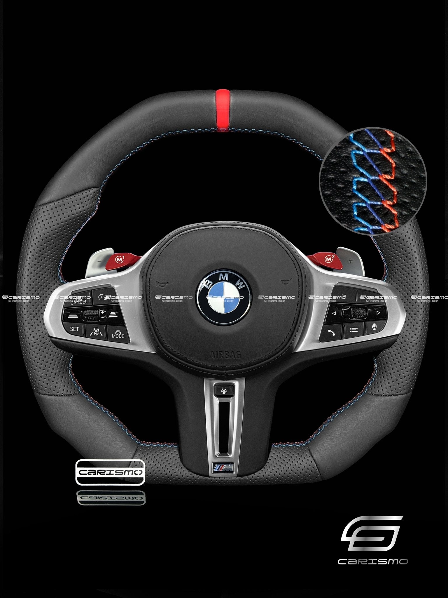 Carismo Steering Wheel For BMW G-Series (M Performance Wheel) - Signature - Full Leather (Heated)