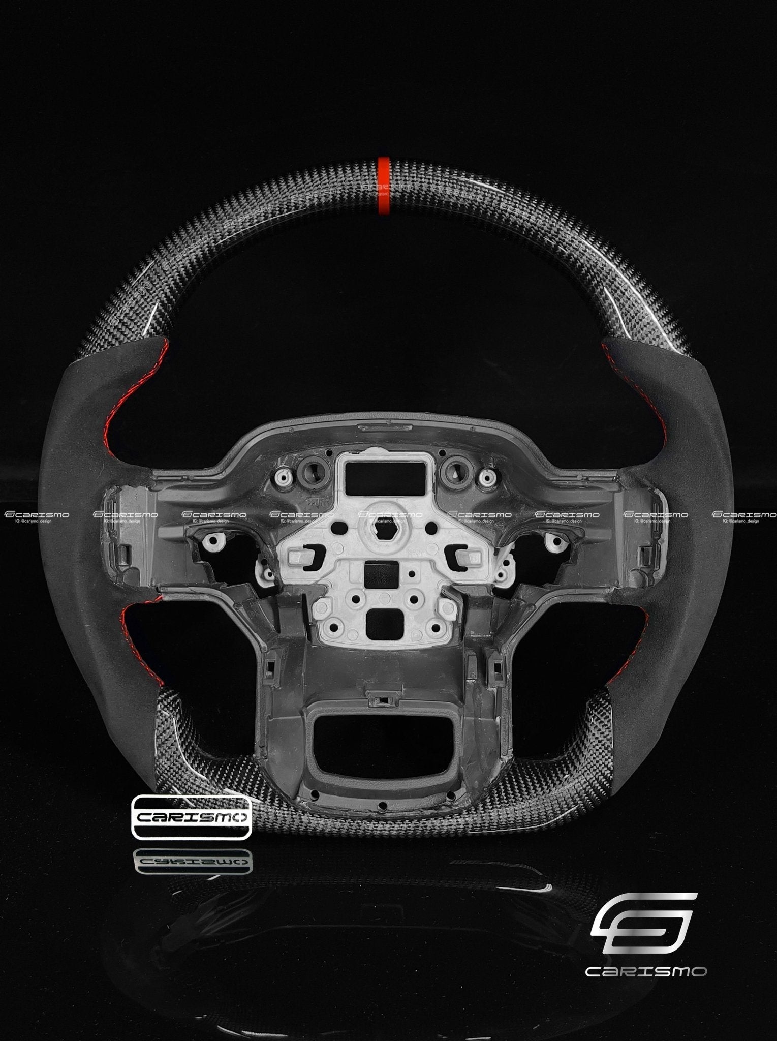 Carismo Steering Wheel For Ford F-150 Raptor (Gen 3) - Sport - Gloss Carbon - Alcantara
