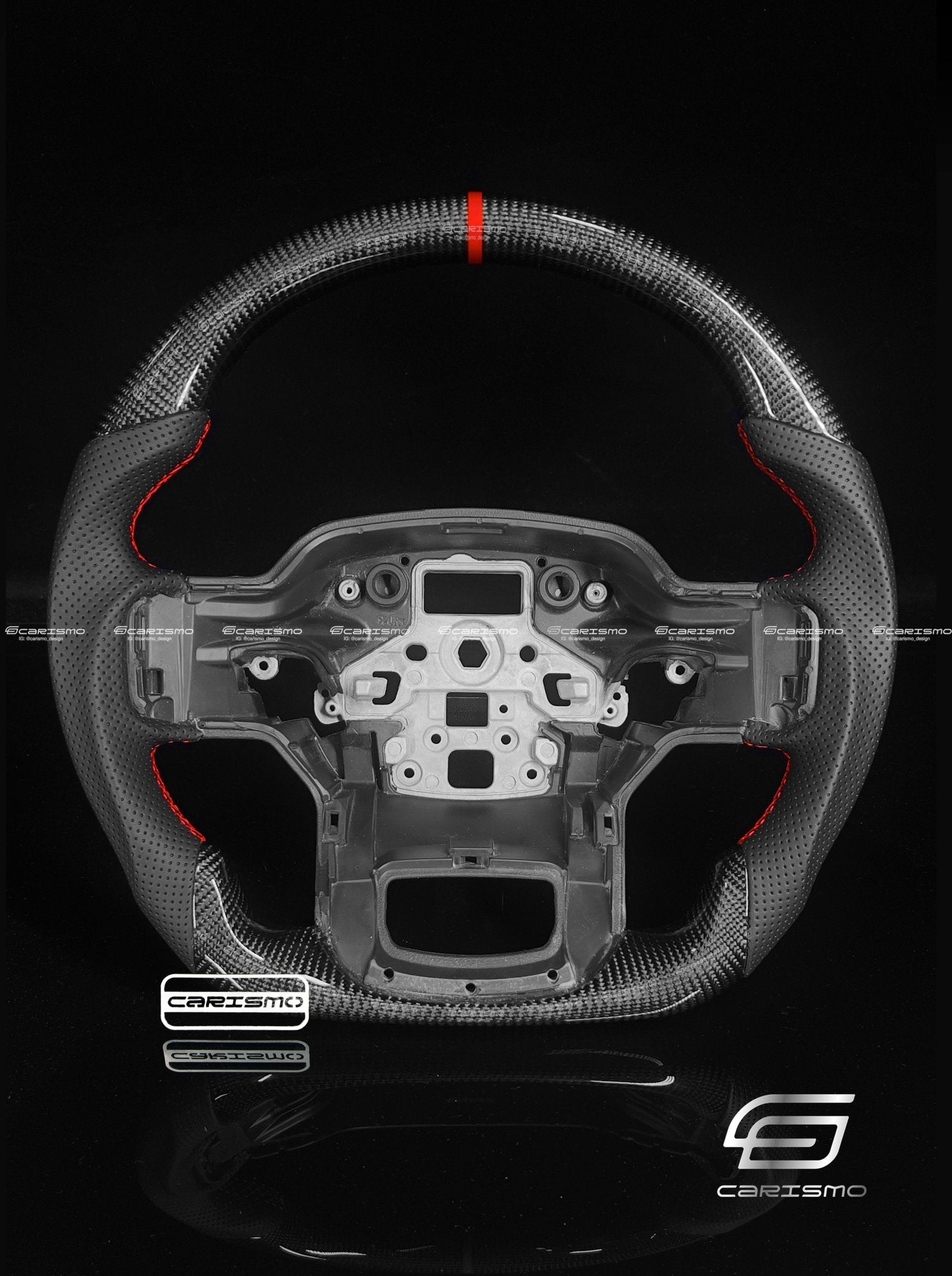 Carismo Steering Wheel For Ford F-150 Raptor (Gen 3) - Sport - Gloss Carbon - Perforated Leather