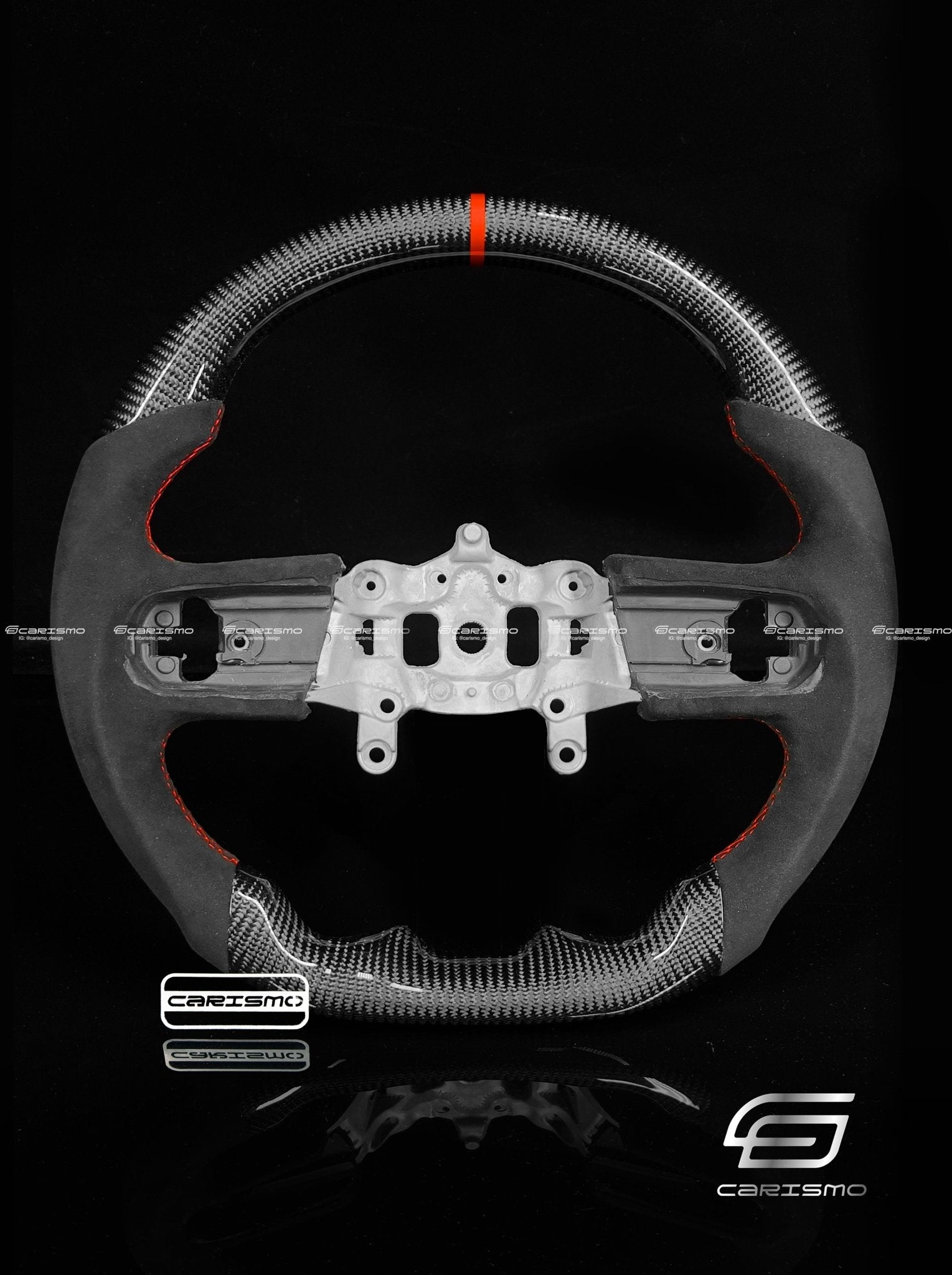 Carismo Steering Wheel For Jeep Wrangler (JL) - Sport - Gloss Carbon - Alcantara