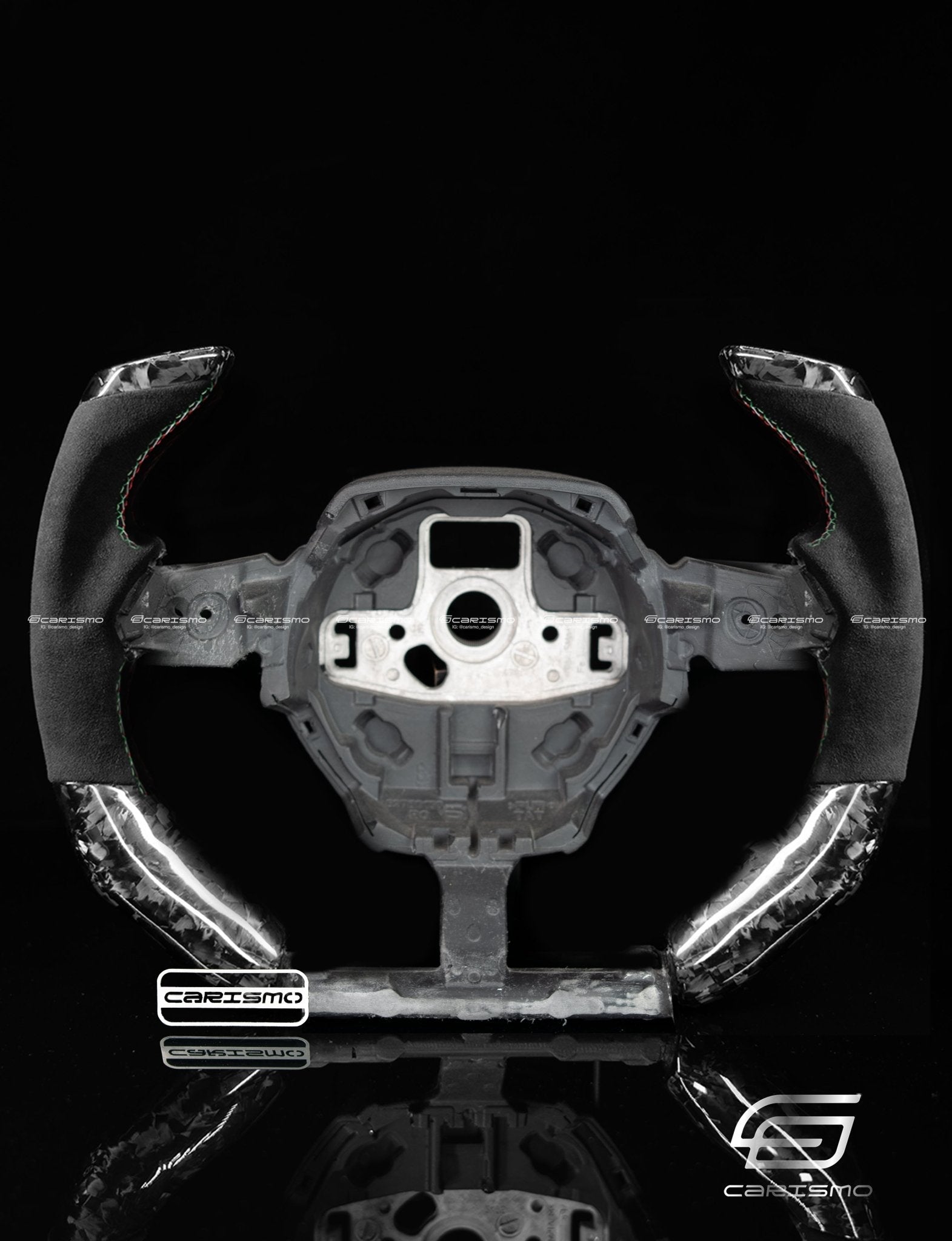 Carismo Steering Wheel For Lamborghini Huracan - F1 Competition - Gloss Forged Carbon - Alcantara