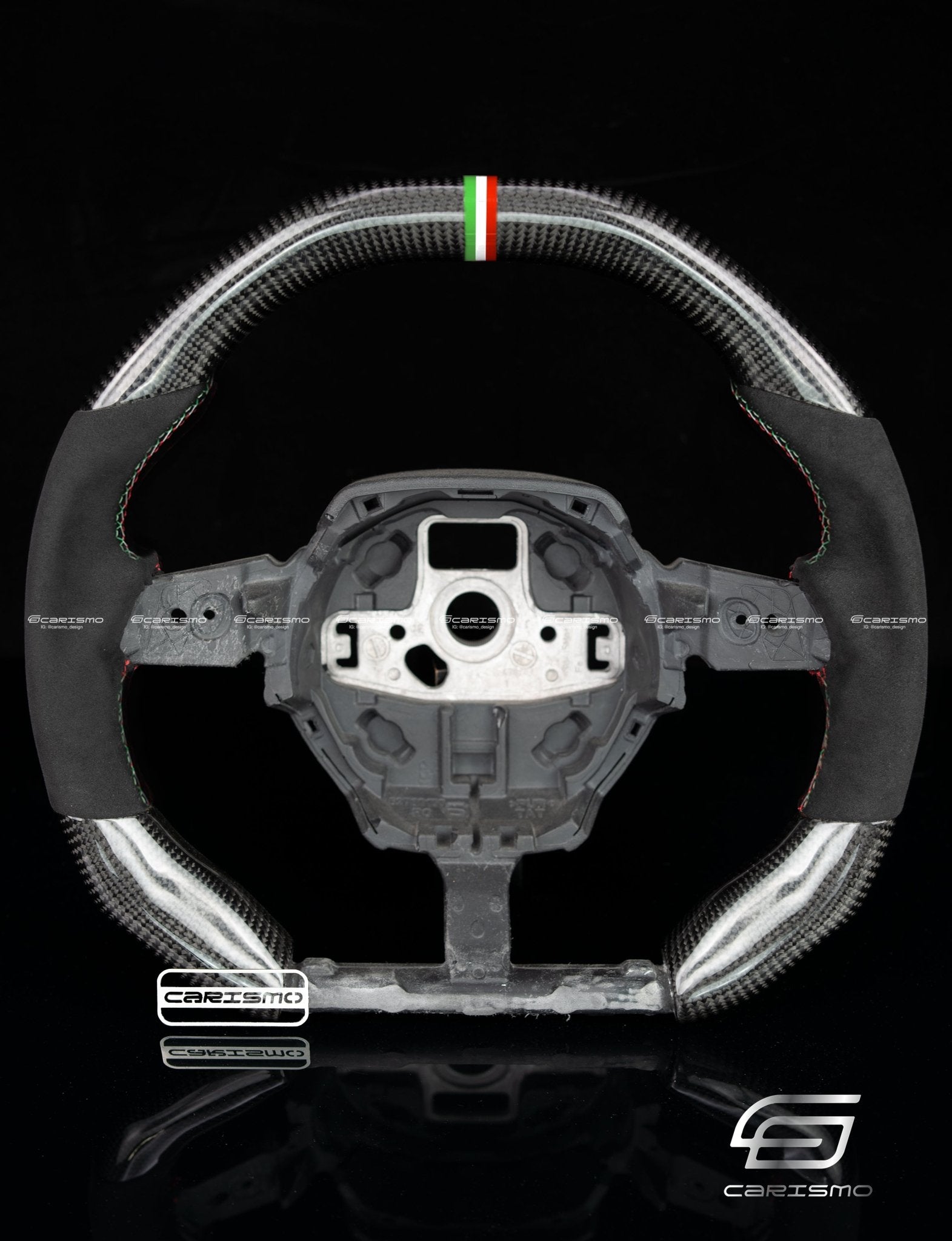 Carismo Steering Wheel For Lamborghini Huracan - Signature - Gloss Carbon - Alcantara