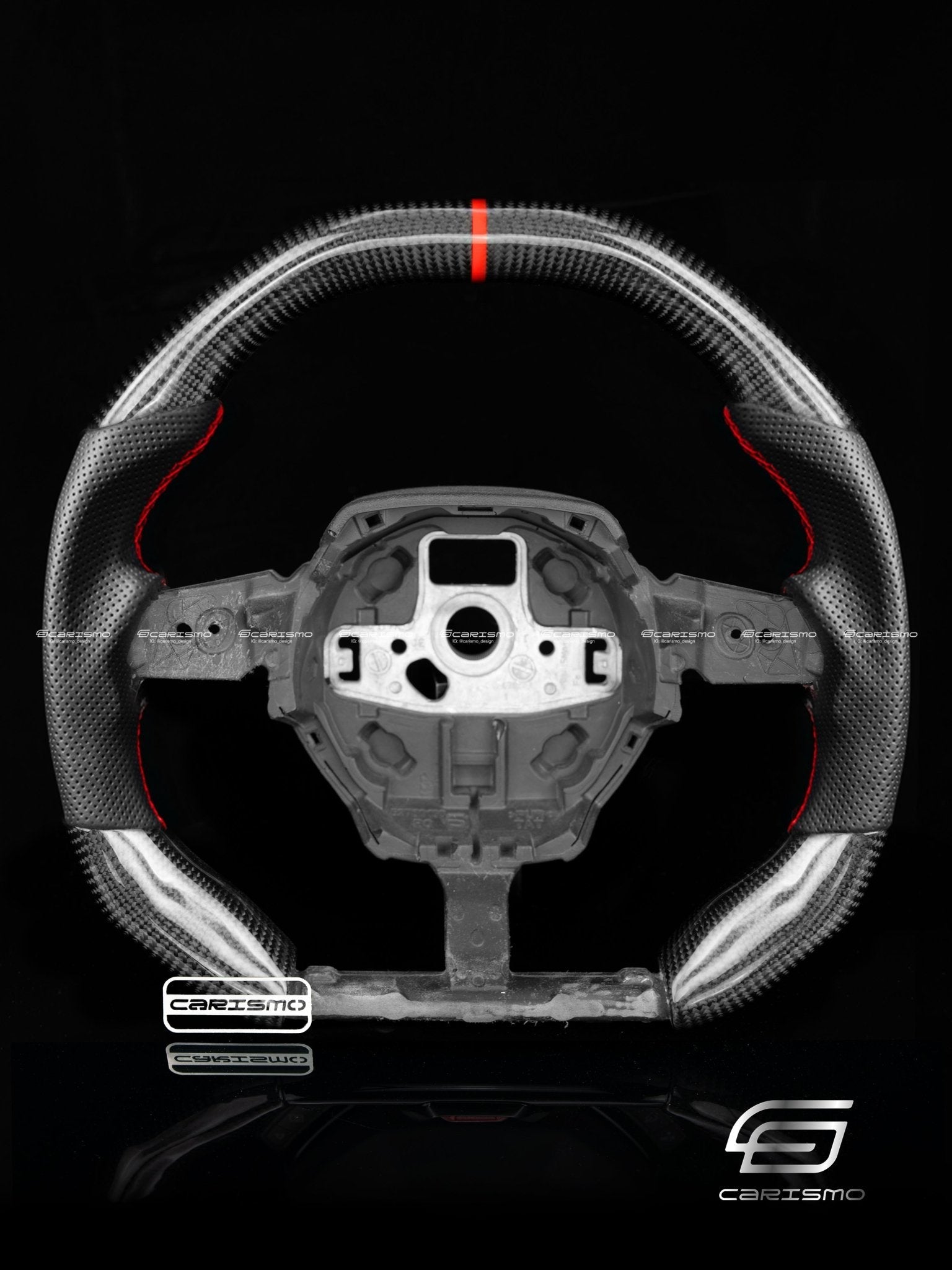 Carismo Steering Wheel For Lamborghini Huracan - Signature - Gloss Carbon - Perforated Leather