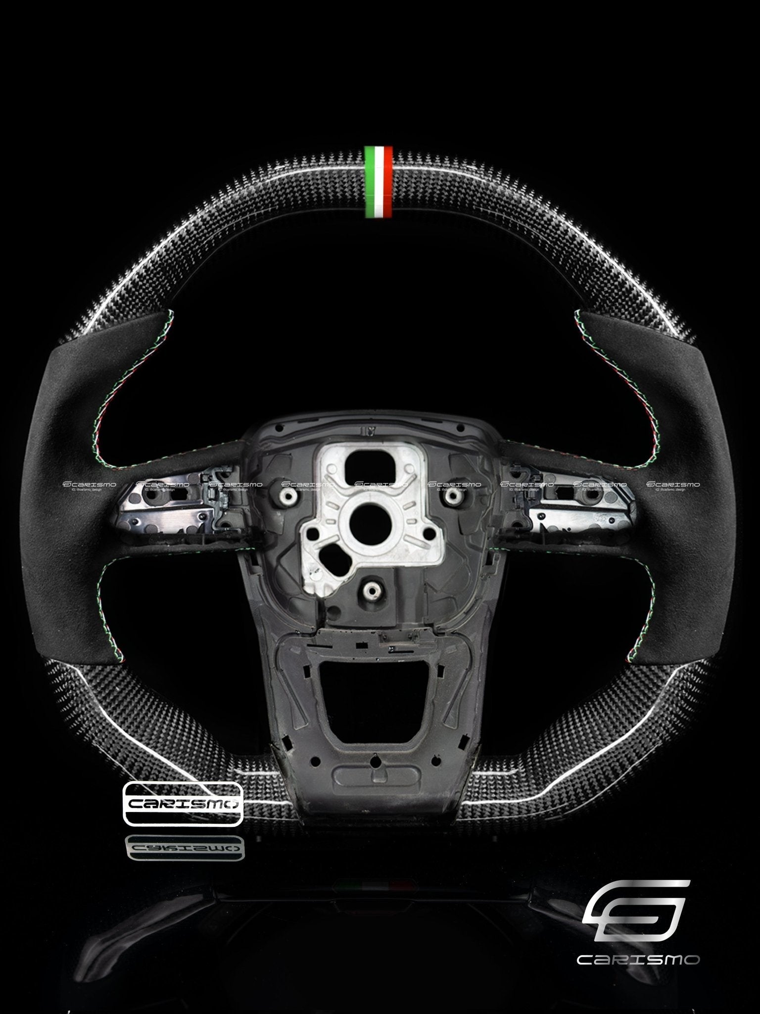 Carismo Steering Wheel For Lamborghini Urus - Signature - Gloss Carbon - Alcantara