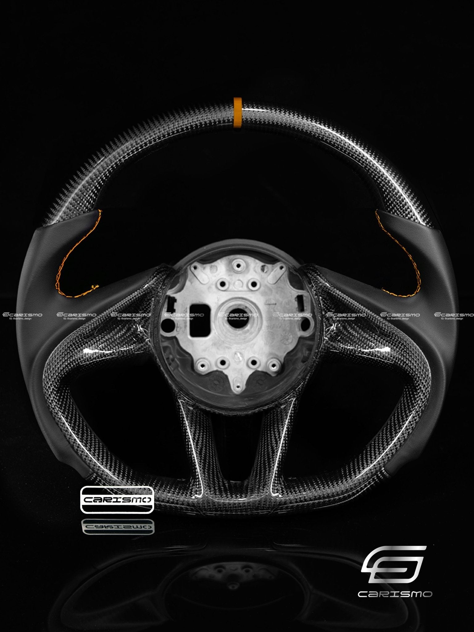 Carismo Steering Wheel For McLaren Super Series - Sport - Gloss Carbon - Smooth Leather