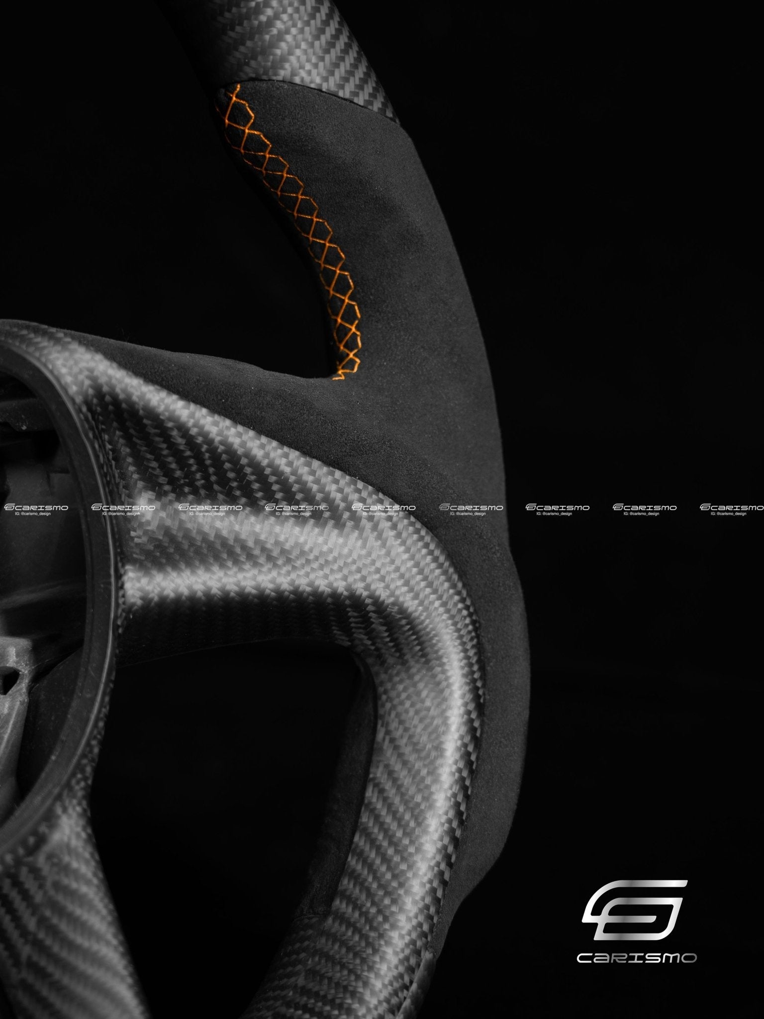 Carismo Steering Wheel For McLaren Super Series - Sport - Matte Carbon - Alcantara