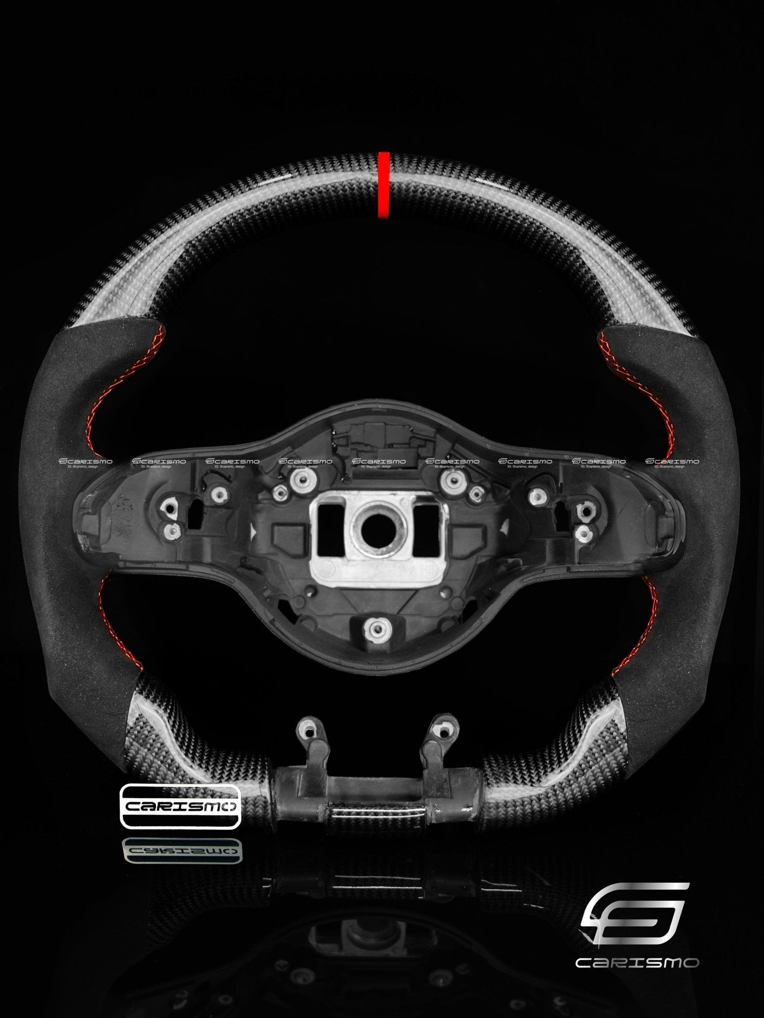 Carismo Steering Wheel For Mercedes/AMG (2020 AMG Performance Wheel) - Sport - Gloss Carbon - Alcantara