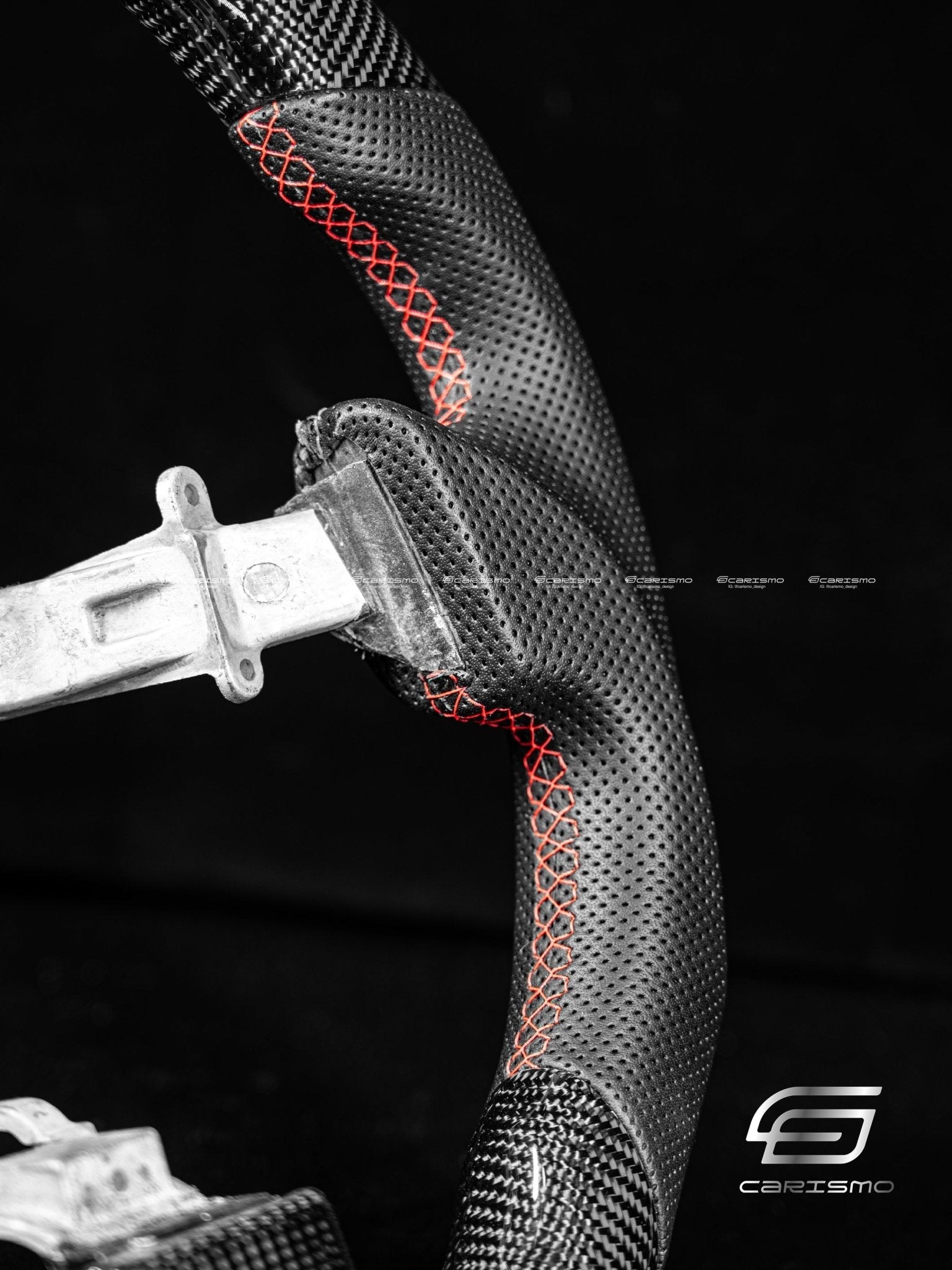 Carismo Steering Wheel For Mercedes/AMG (2020 AMG Performance Wheel) - Sport - Gloss Carbon - Perforated Leather