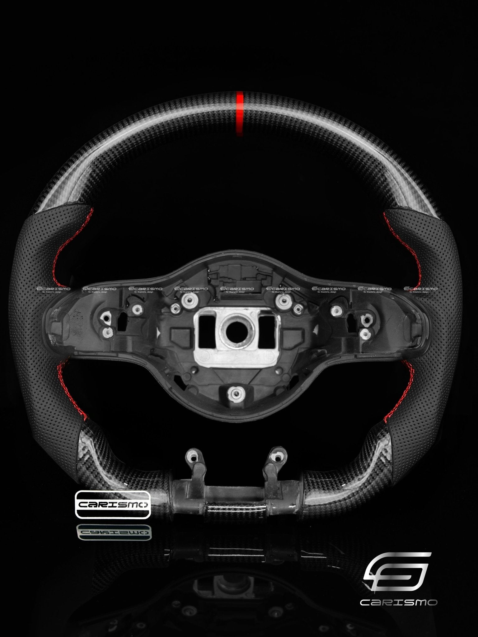 Carismo Steering Wheel For Mercedes/AMG (2020 AMG Performance Wheel) - Sport - Gloss Carbon - Perforated Leather