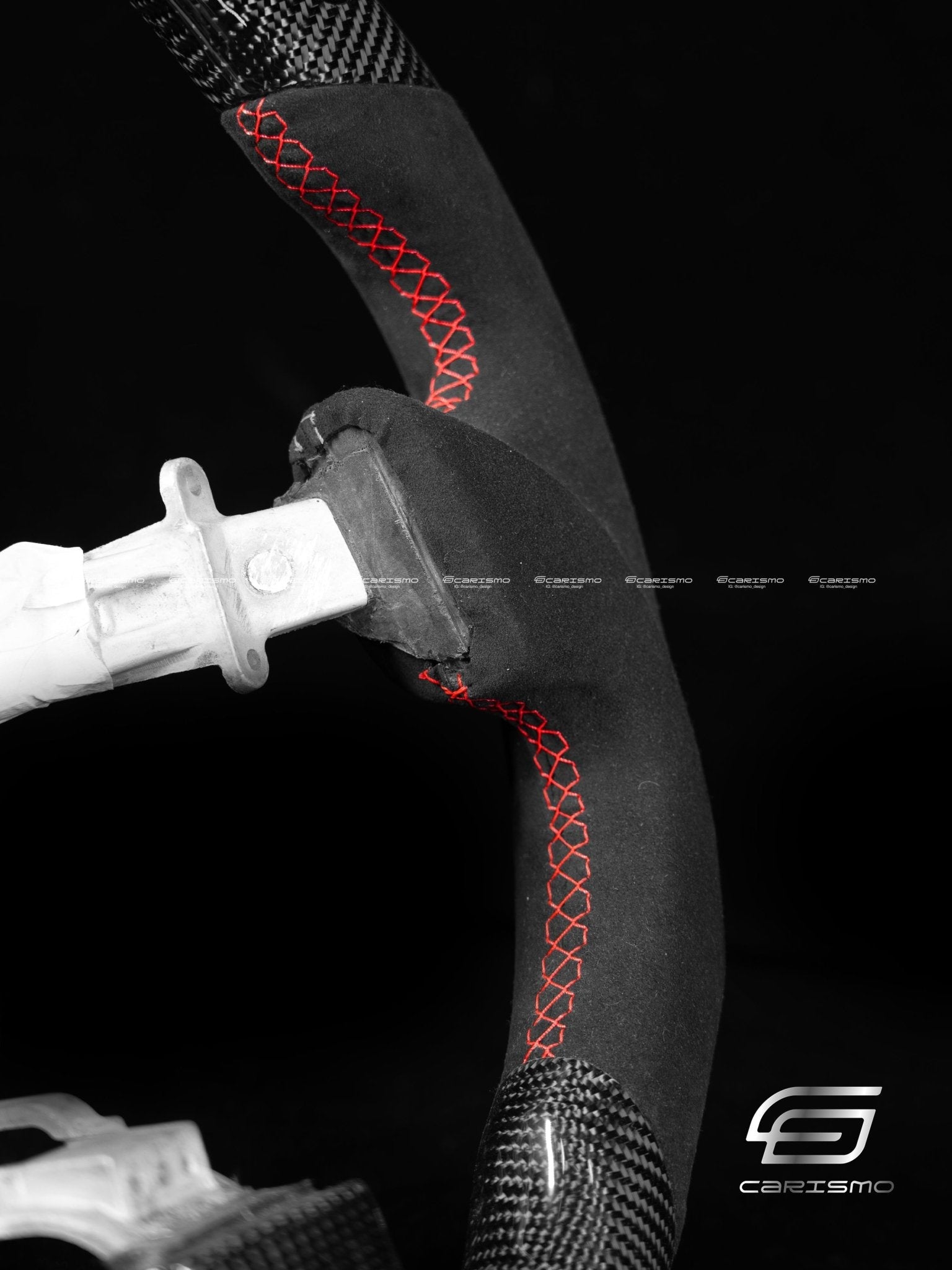 Carismo Steering Wheel For Nissan GT-R (R35 CBA & DBA) - Sport - Gloss Carbon - Alcantara