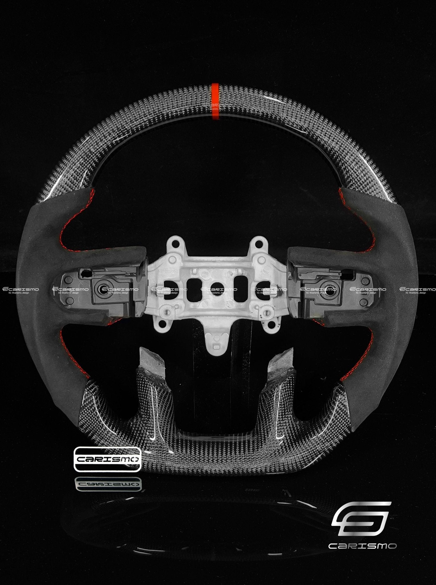 Carismo Steering Wheel For Ram 1500 TRX (DT) - Sport - Gloss Carbon - Alcantara