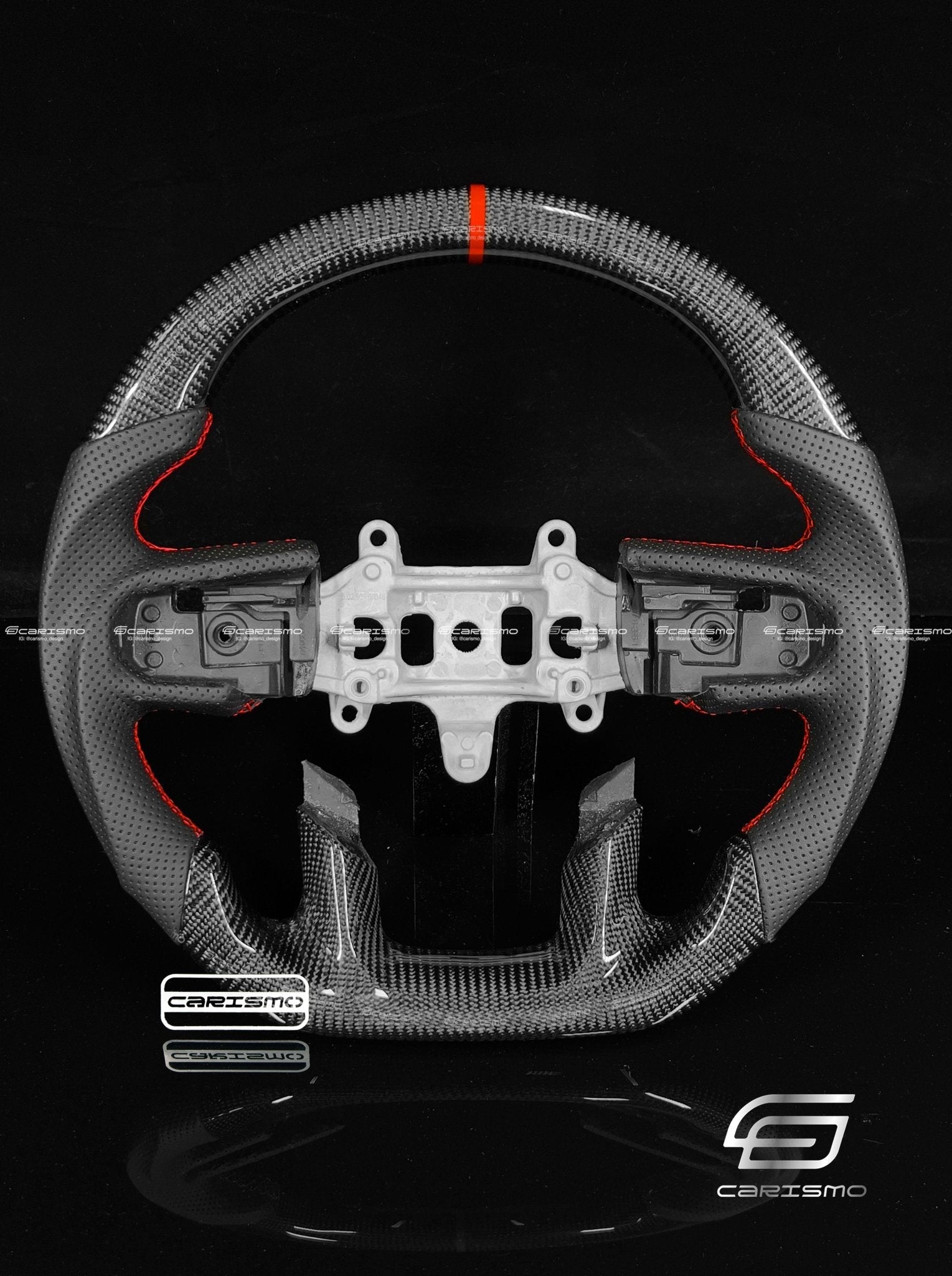 Carismo Steering Wheel For Ram 1500 TRX (DT) - Sport - Gloss Carbon - Perforated Leather