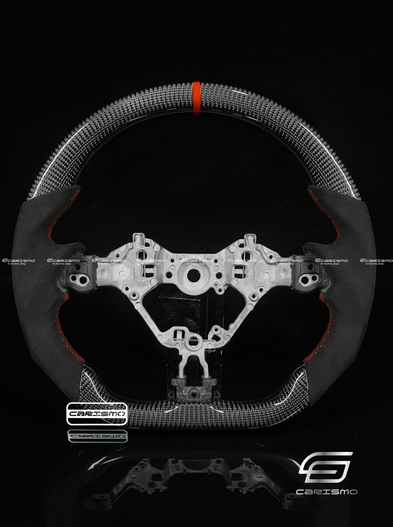 Carismo Steering Wheel For Toyota GR86 (ZN8) - Sport - Gloss Carbon - Alcantara