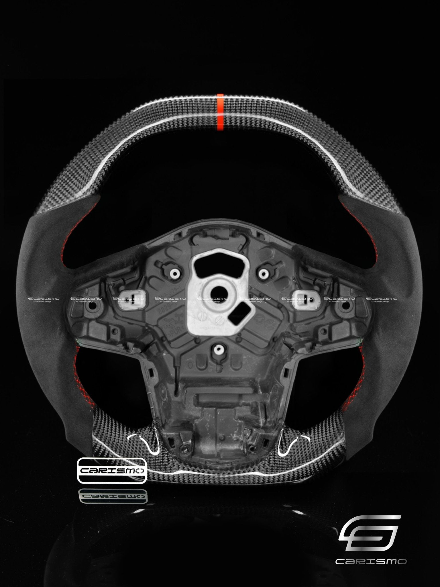 Carismo Steering Wheel For Toyota Supra (MKV) - Signature - Gloss Carbon - Alcantara