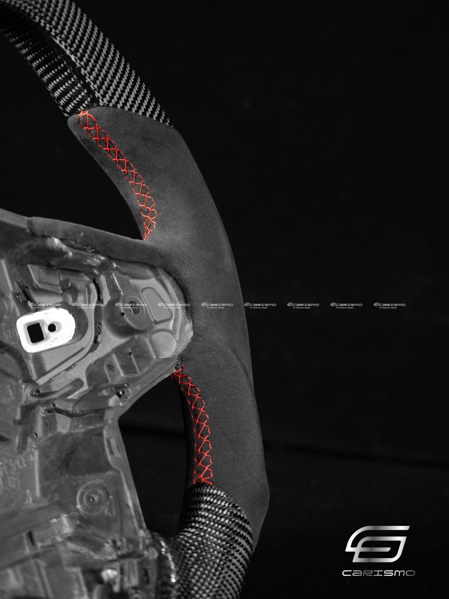 Carismo Steering Wheel For Toyota Supra (MKV) - Signature - Gloss Carbon - Alcantara