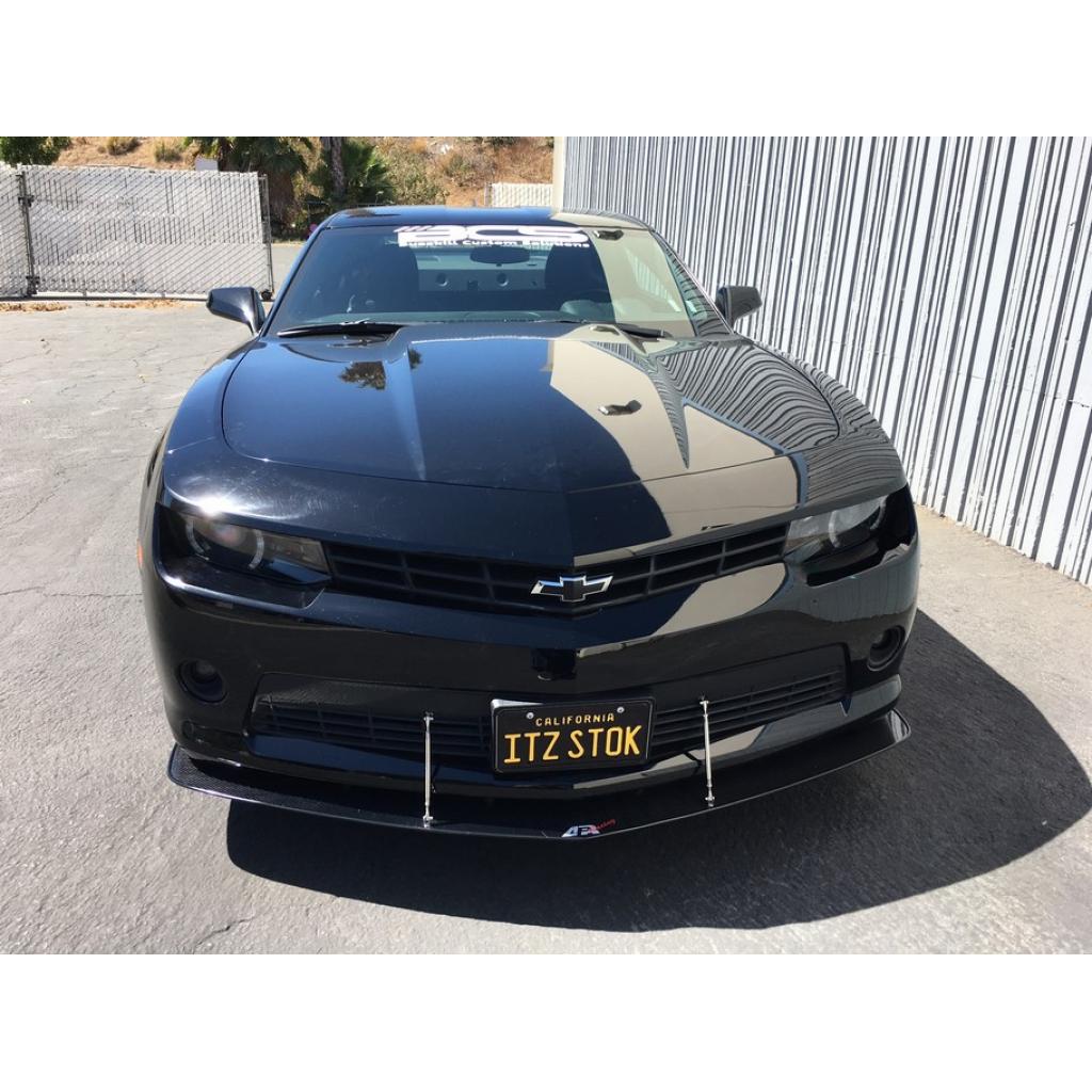 Chevrolet Camaro V6 Carbon Fiber Front Wind Splitter 2014 - 2015-Front Wind Splitter-Grocery Getter Performance