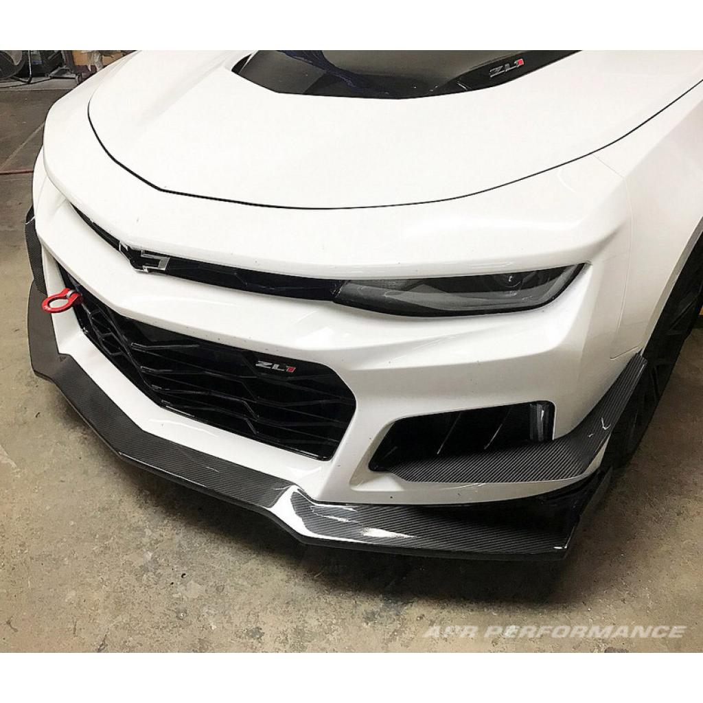 Chevrolet Camaro ZL1 Carbon Fiber Front Bumper Canards 2017 - 2024-Front Bumper Canards-Grocery Getter Performance