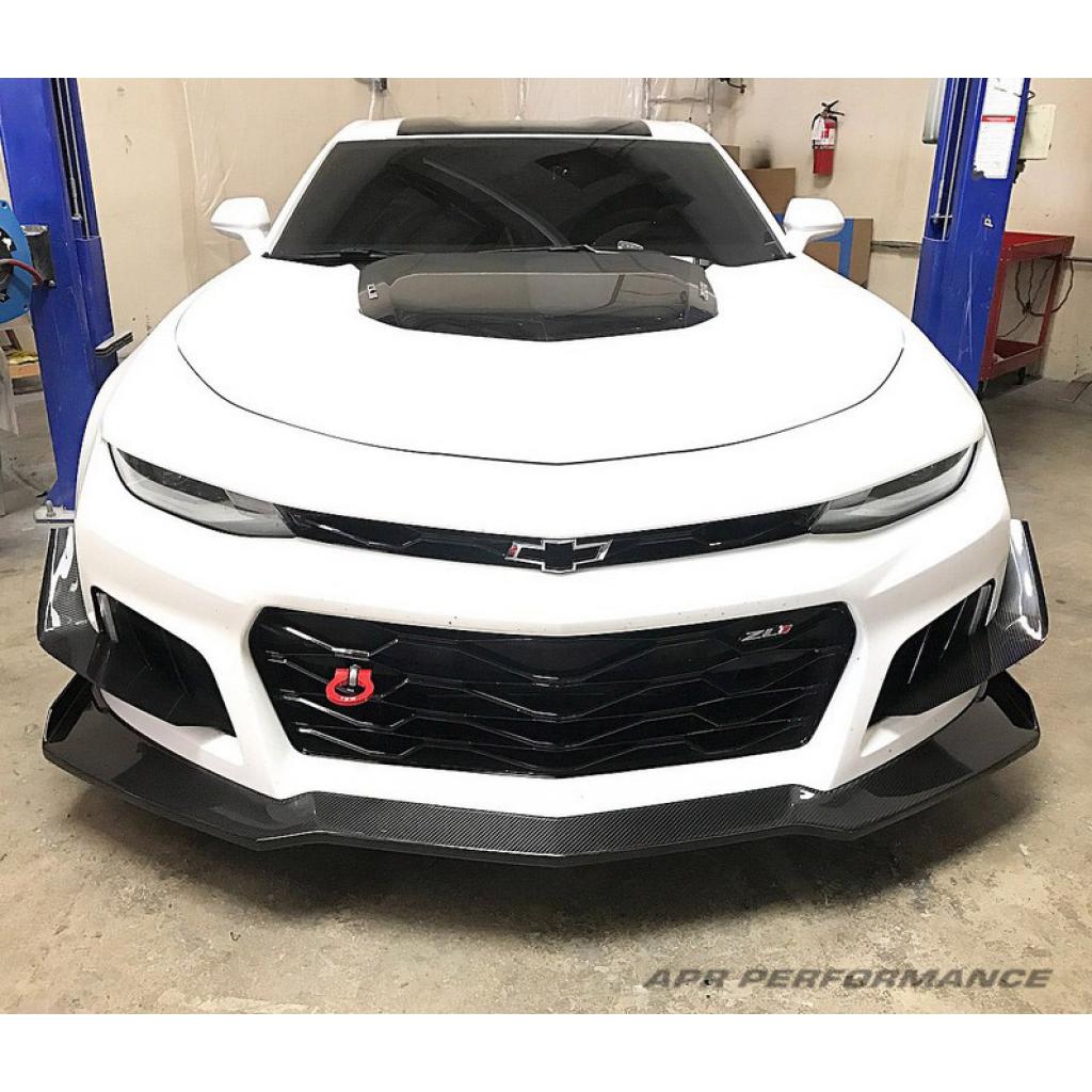 Chevrolet Camaro ZL1 Carbon Fiber Front Bumper Canards 2017 - 2024-Front Bumper Canards-Grocery Getter Performance