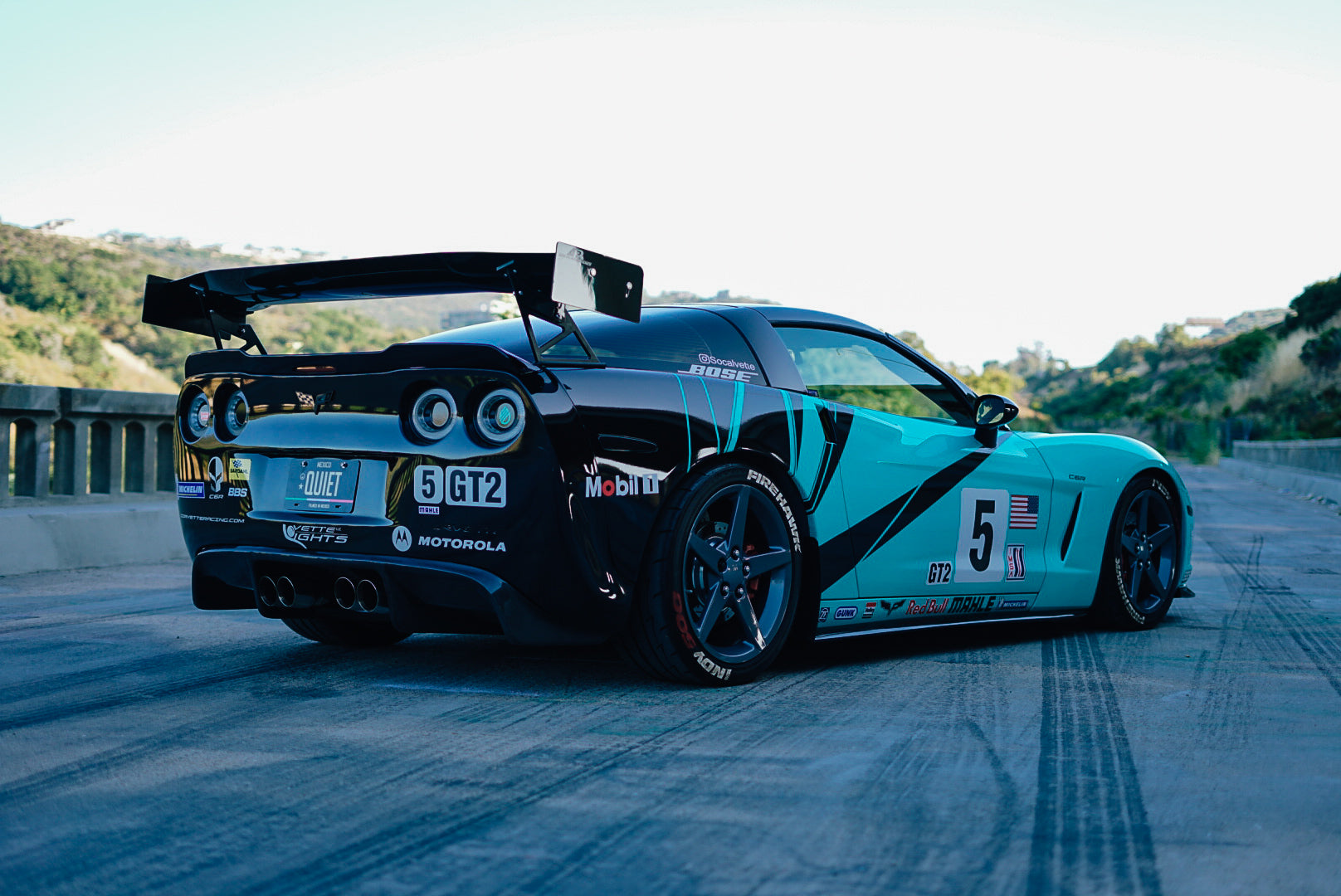 Chevrolet Corvette C6 / C6 Z06 GTC500 Carbon Fiber Adjustable Wing-GTC-500 Wing-Grocery Getter Performance
