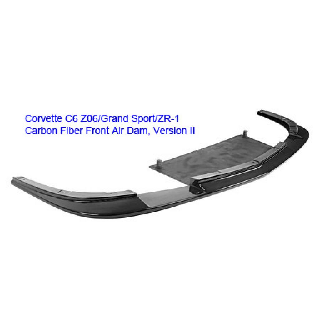 Chevrolet Corvette C6 Z06 Carbon Fiber Front Airdam/ Lip Version 2 (Z06 / Grand Sport only)-Front Air Dam-Grocery Getter Performance