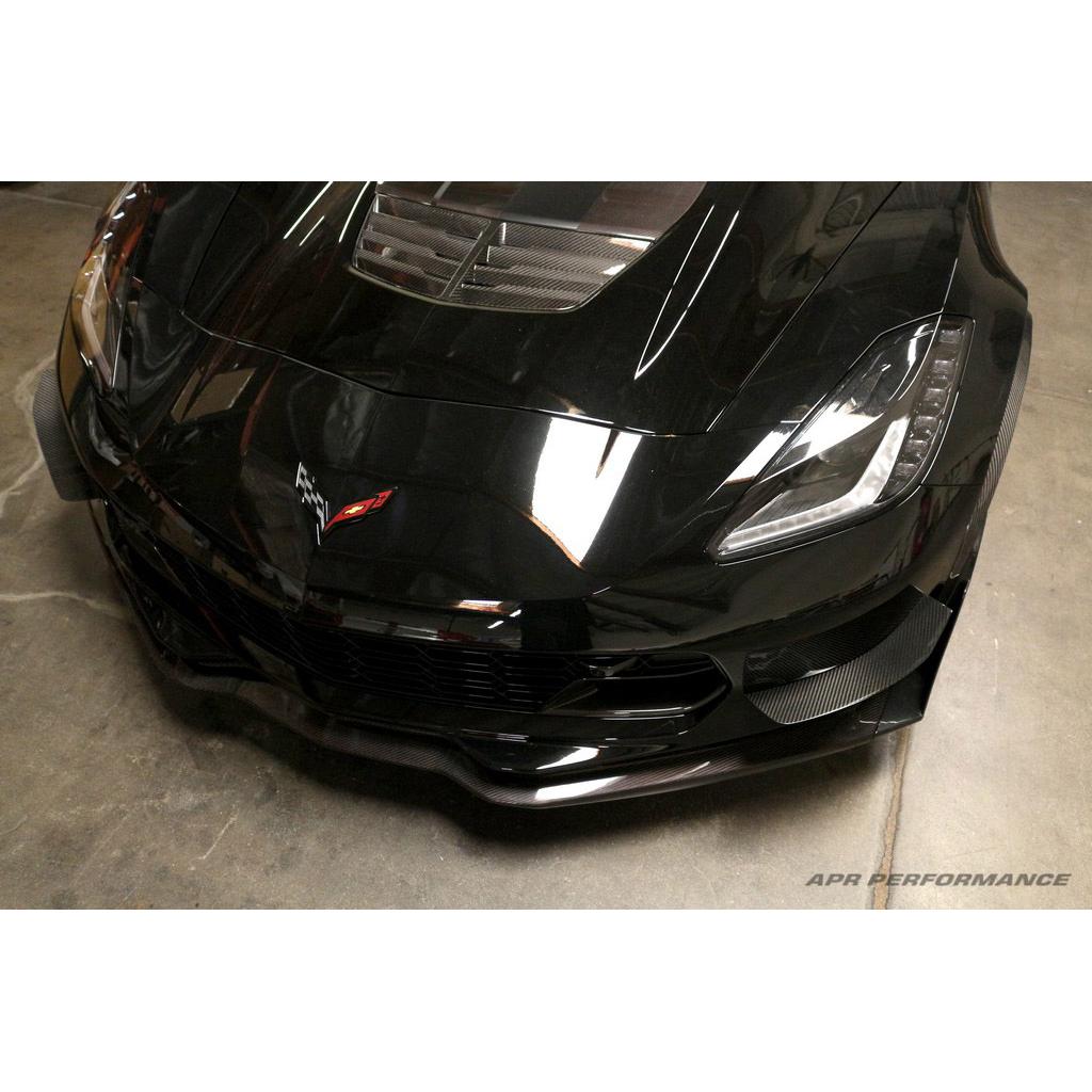 Chevrolet Corvette C7 / C7 Z06 Carbon Fiber Front Bumper Race Canards-Front Bumper Canards-Grocery Getter Performance