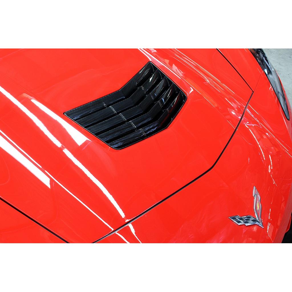 Chevrolet Corvette C7 C7 Z06 Carbon Fiber Hood Vent-Hood Vent-Grocery Getter Performance