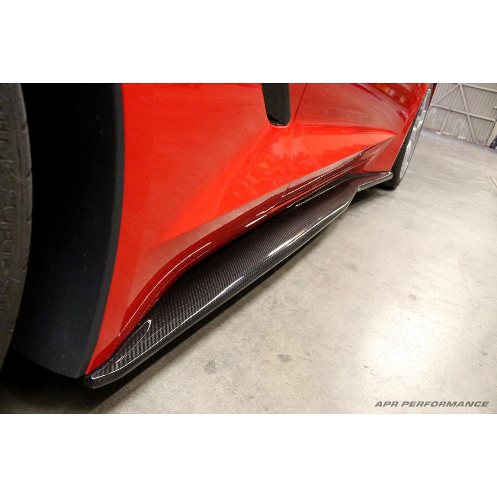 Chevrolet Corvette C7 Carbon Fiber Side Rocker Extensions/ Side Skirt-Side Rocker Extensions-Grocery Getter Performance