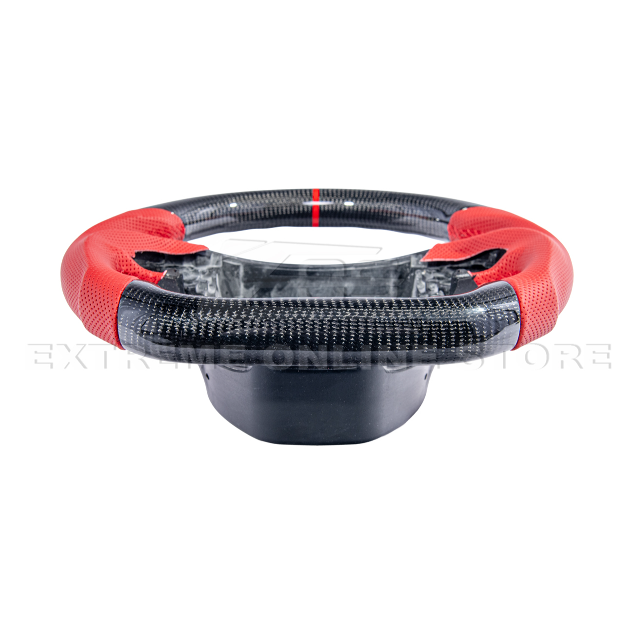 Chevrolet Corvette C7 Red Leather Red Stitching Carbon Fiber Steering Wheel