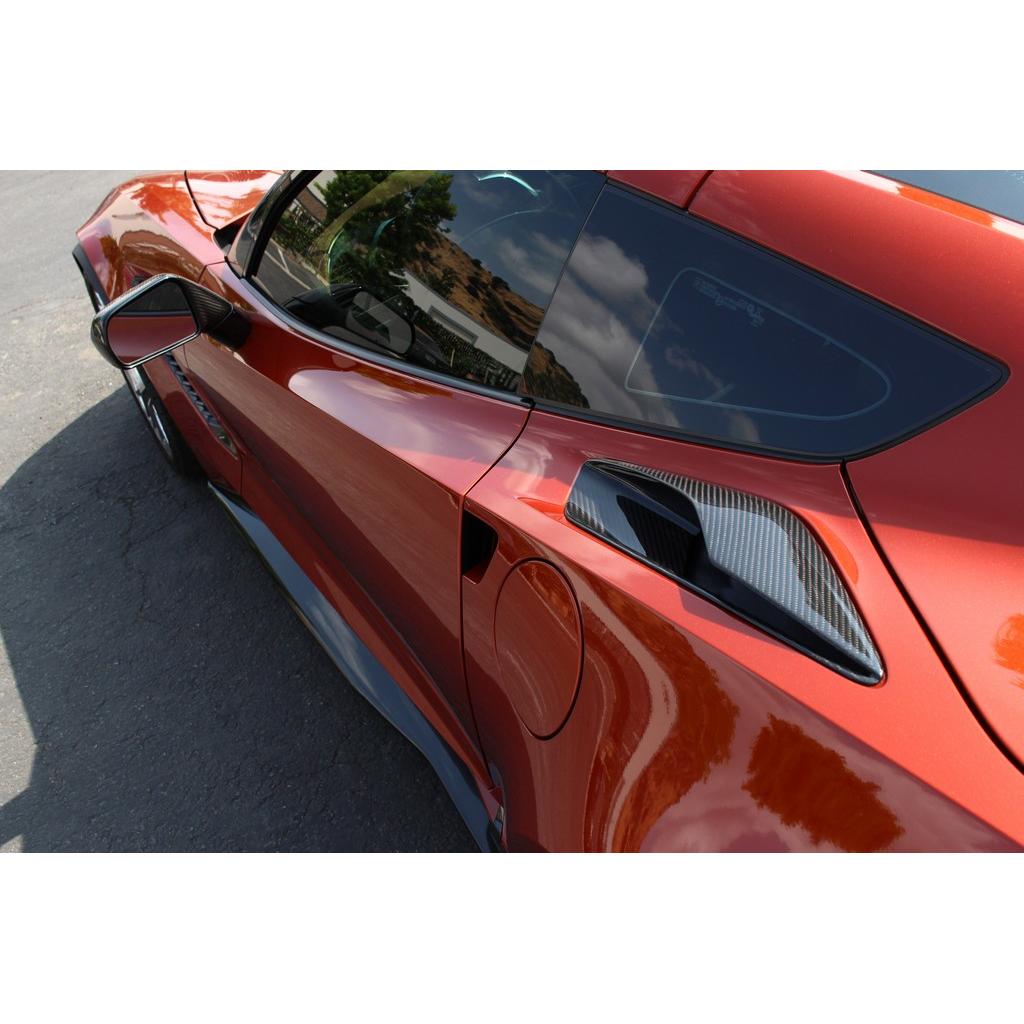 Chevrolet Corvette C7 Stingray / C7 Z06 Carbon Fiber Quarter Panel Intake Vents-Air ducts-Grocery Getter Performance