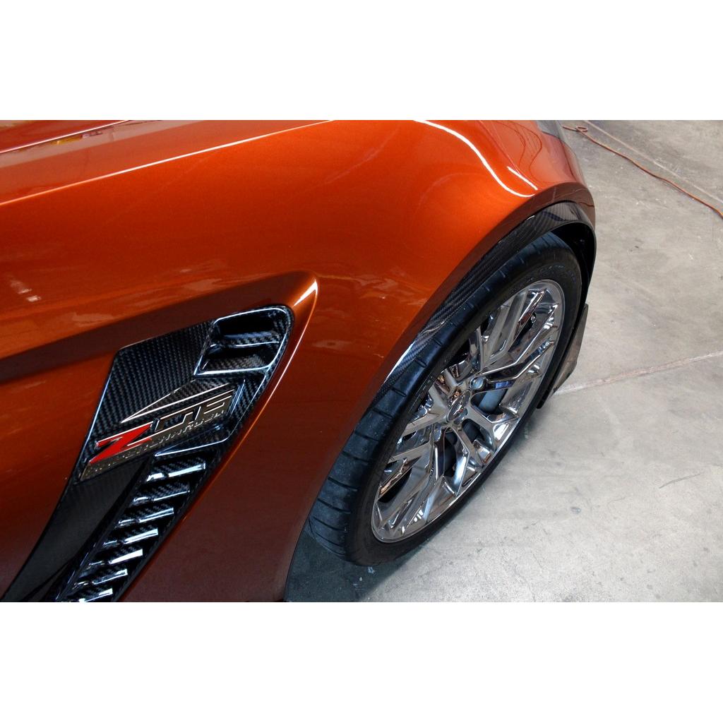 Chevrolet Corvette C7 Z06 Carbon Fiber Fender Wheel Arch Moldings-Fender Arch Wheel Molding-Grocery Getter Performance